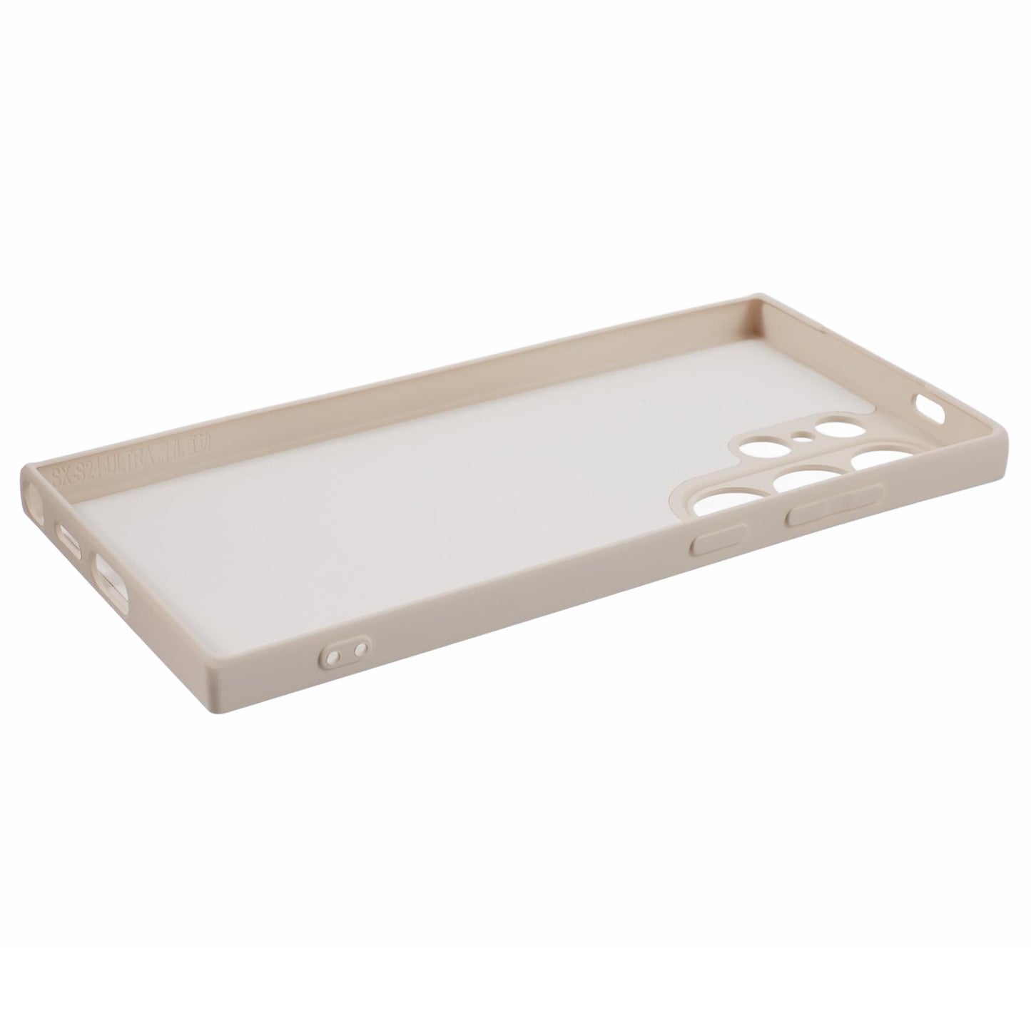 For Samsung Galaxy S24 Ultra TPU Case Soft Fiber Lining Drop Protection Phone Cover - White