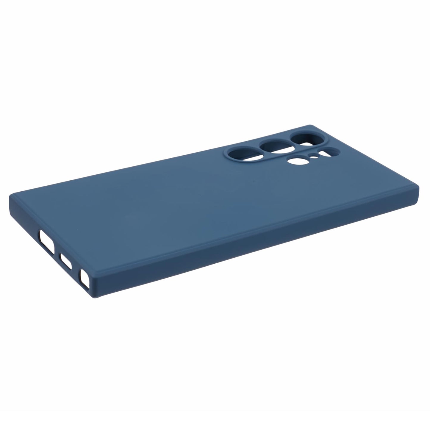 For Samsung Galaxy S24 Ultra TPU Case Soft Fiber Lining Drop Protection Phone Cover - Sapphire