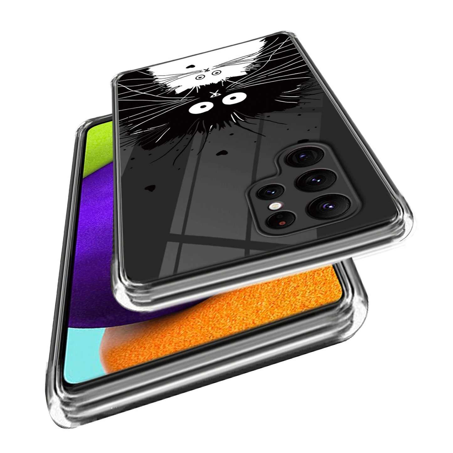 For Samsung Galaxy S24 Ultra Pattern Phone Case TPU Shock Protective Cover - Two Cats