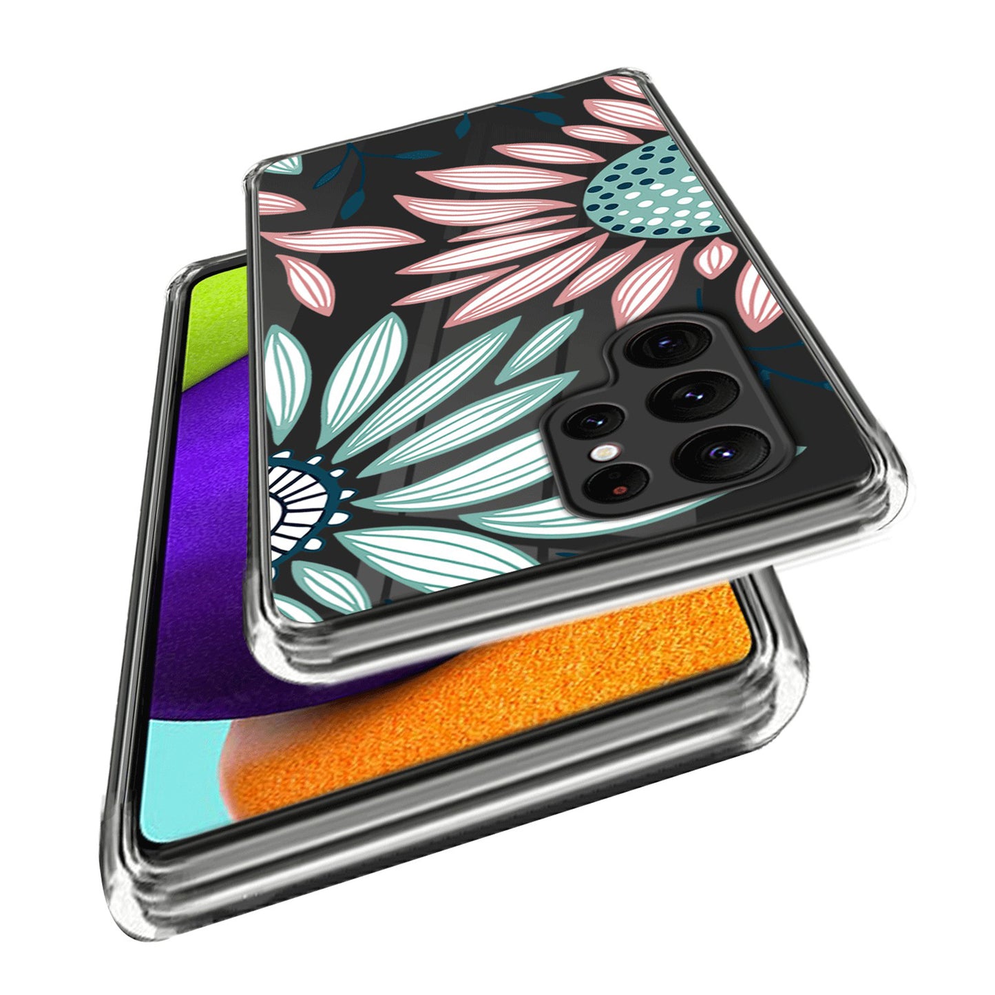For Samsung Galaxy S24 Ultra Pattern Phone Case TPU Shock Protective Cover - Sunflower