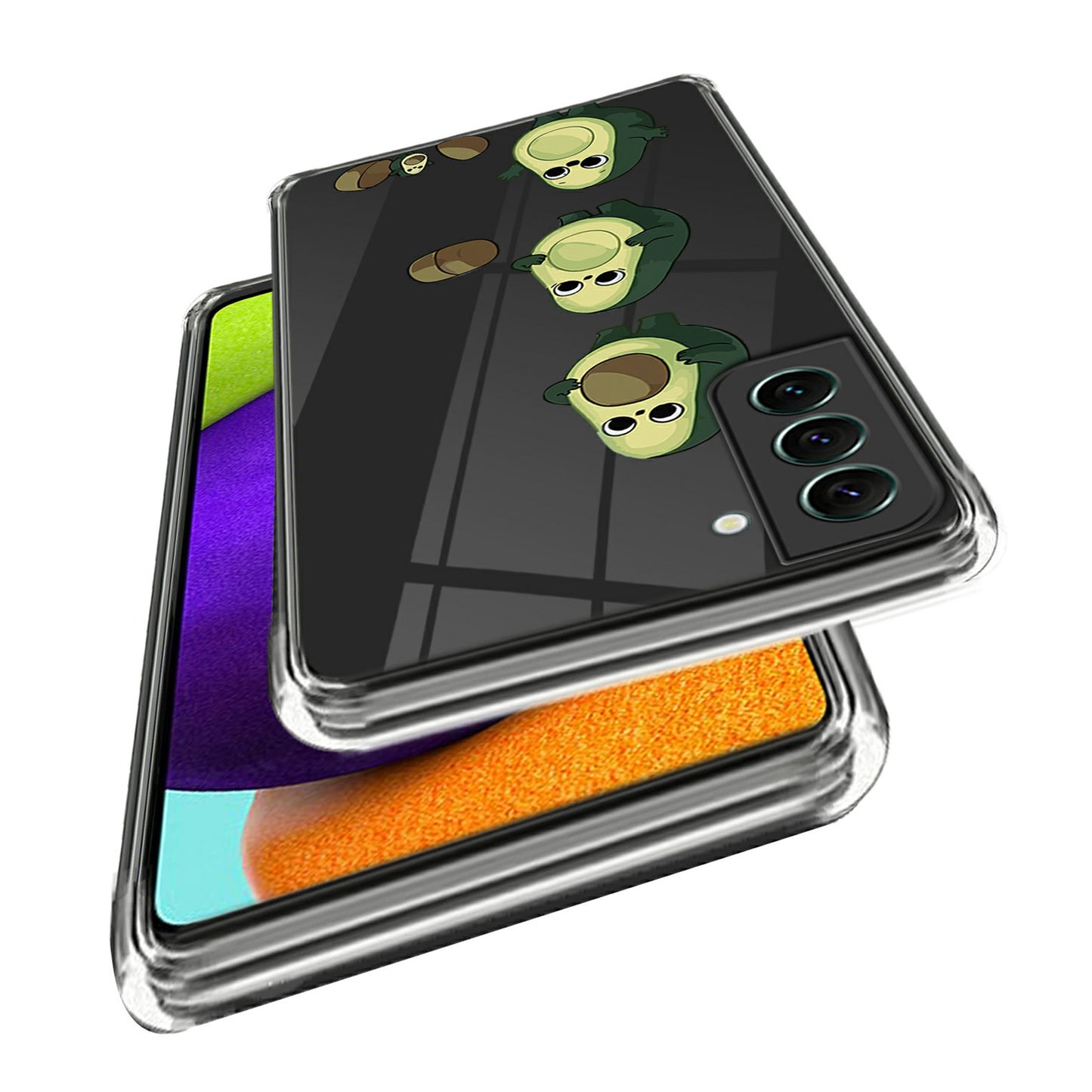 For Samsung Galaxy S24+ Shockproof Cover Pattern TPU Phone Case - Avocado