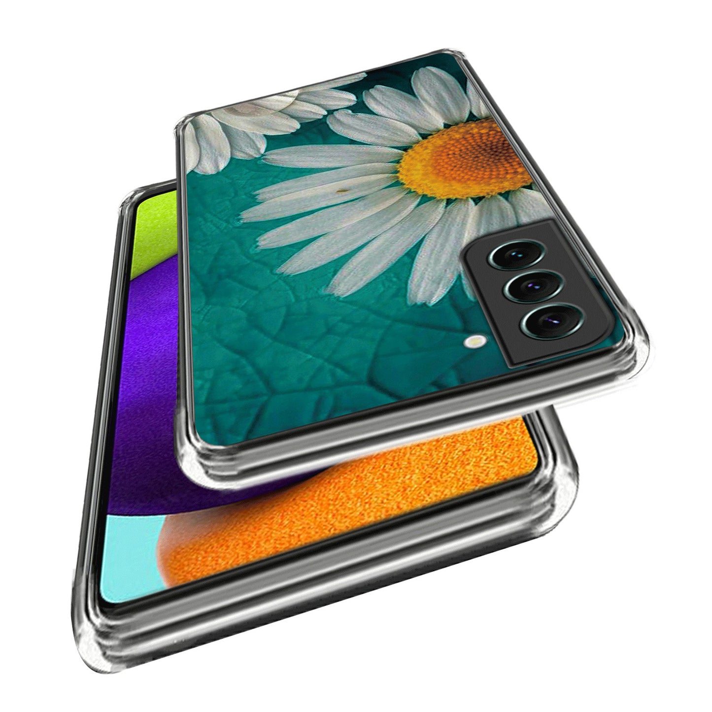 For Samsung Galaxy S24 Phone Case IMD Pattern Printing Phone TPU Cover - Daisy