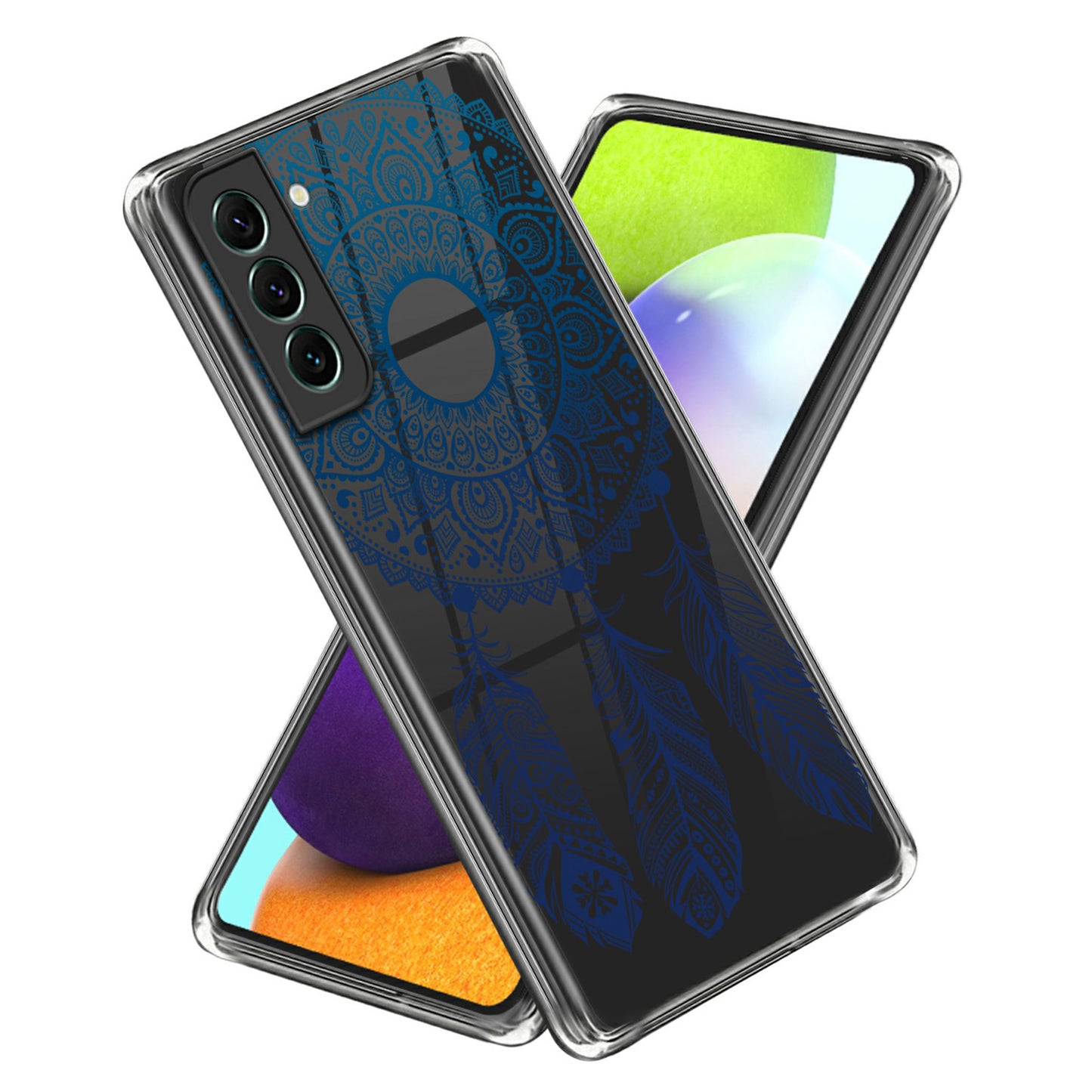 For Samsung Galaxy S24 Phone Case IMD Pattern Design Anti-scratch TPU Cover - Dream Catcher