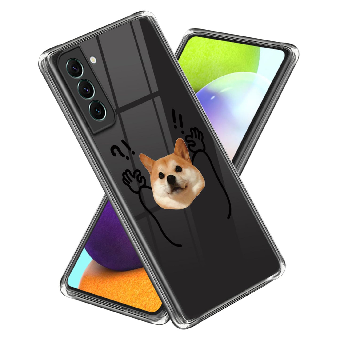 For Samsung Galaxy S24+ TPU Case Anti-scratch Pattern Printing Phone Cover - Surrender Dog