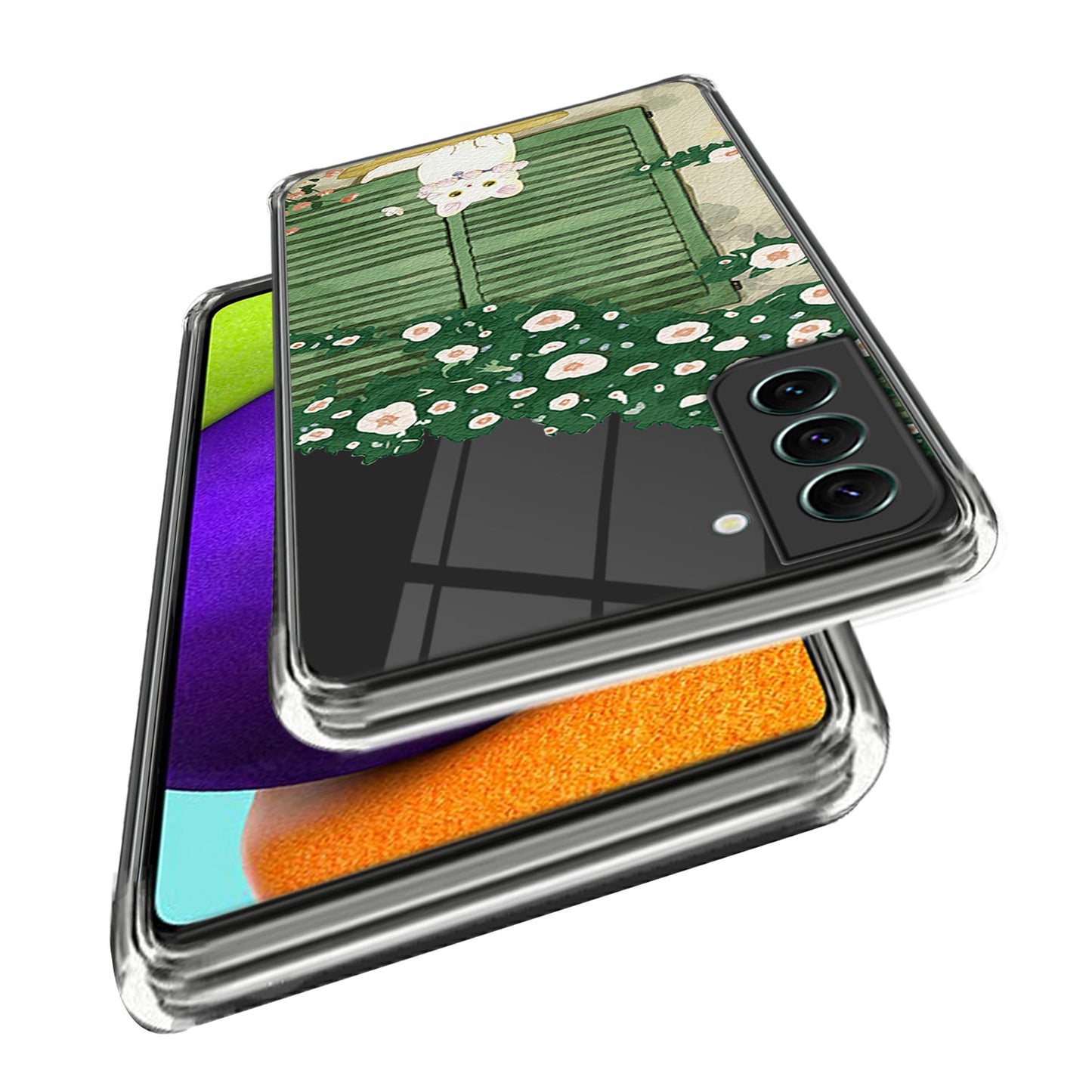 For Samsung Galaxy S24 TPU Case Pattern Printing Anti-scratch Phone Cover - Oil Painting Cat