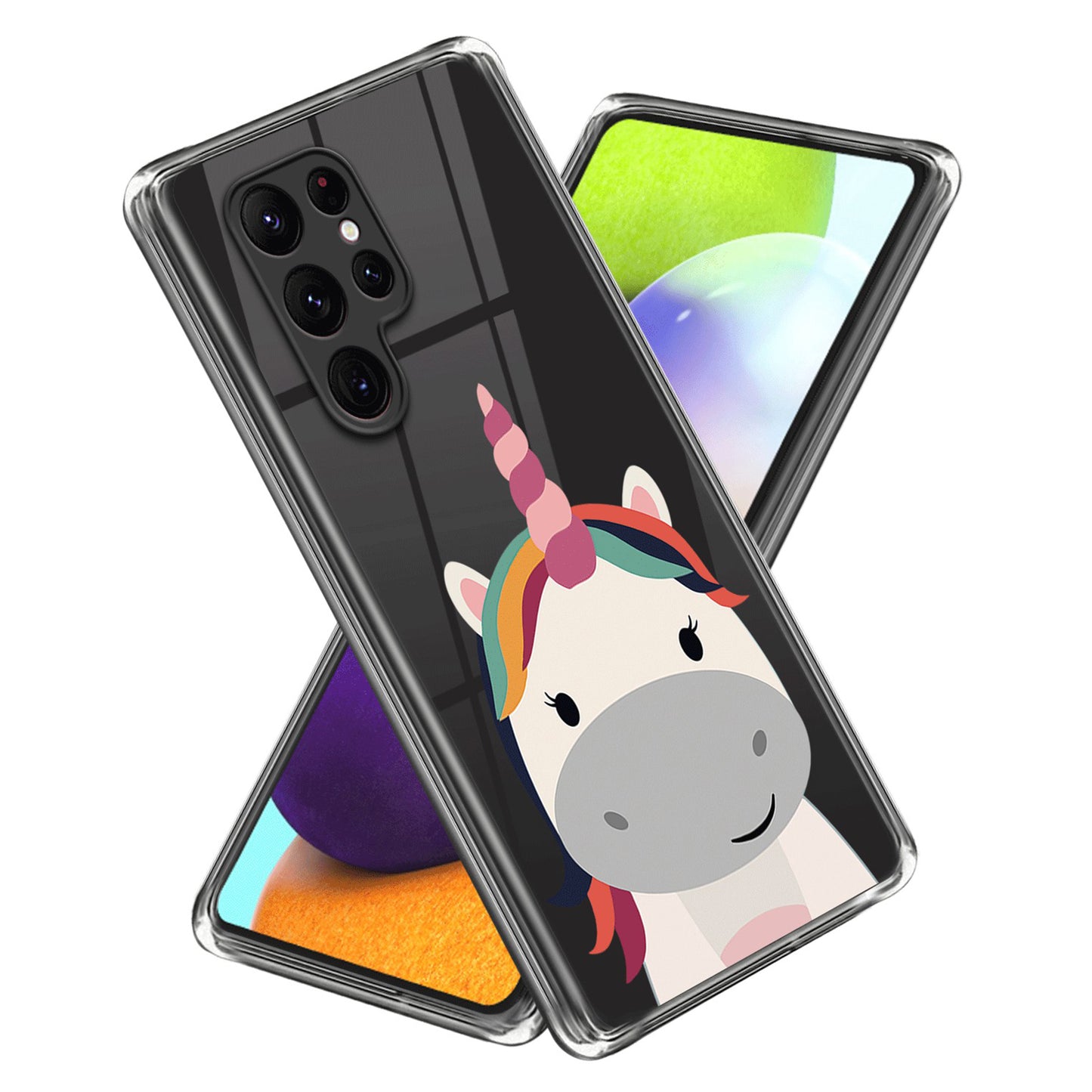 For Samsung Galaxy S24 Ultra Case Anti-scratch TPU Back Cover with Pattern Printing - Horse