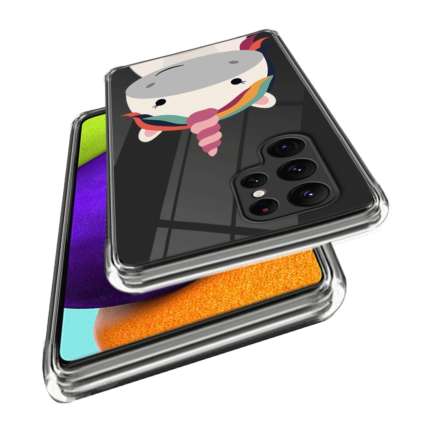 For Samsung Galaxy S24 Ultra Case Anti-scratch TPU Back Cover with Pattern Printing - Horse