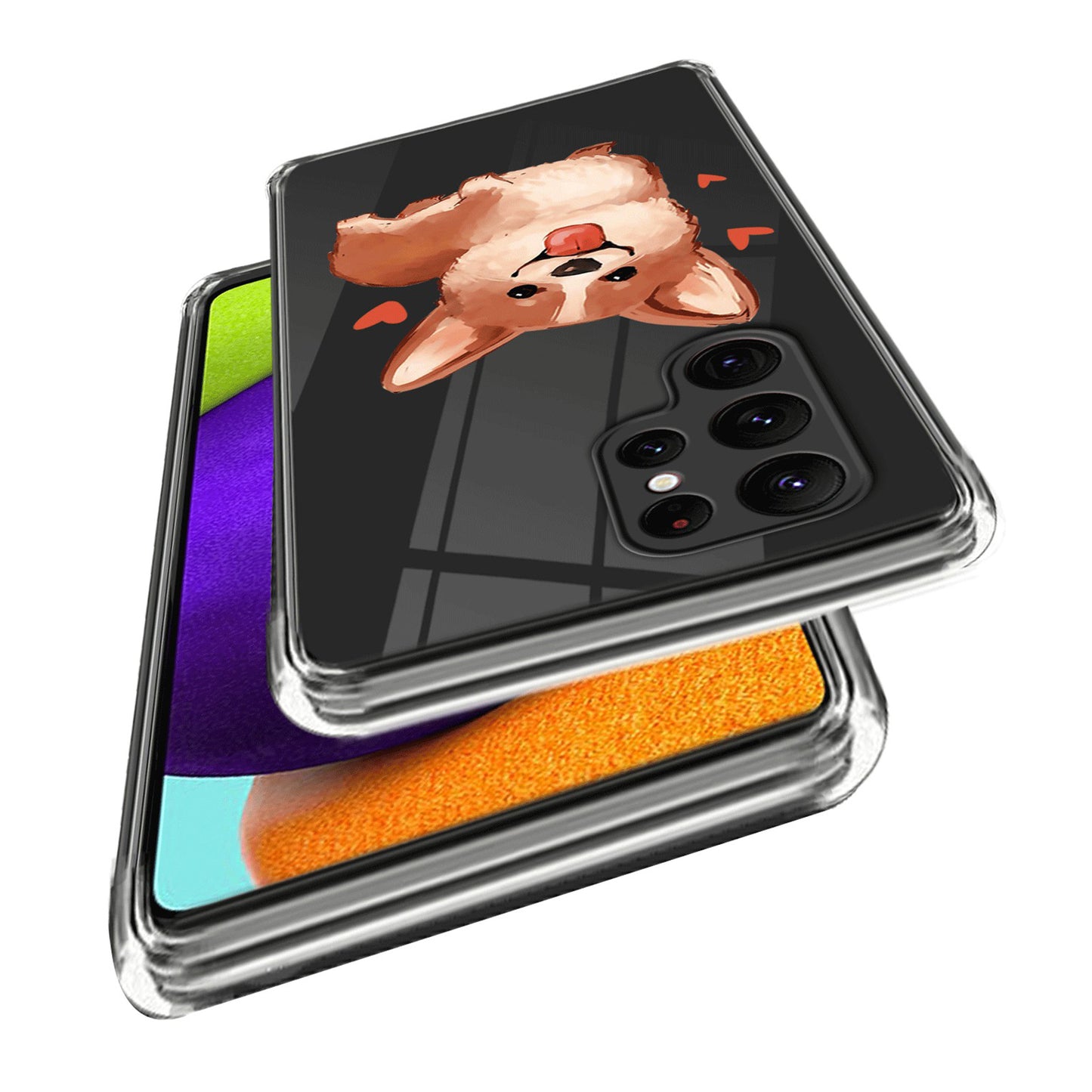 For Samsung Galaxy S24 Ultra Case Anti-scratch TPU Back Cover with Pattern Printing - Dog