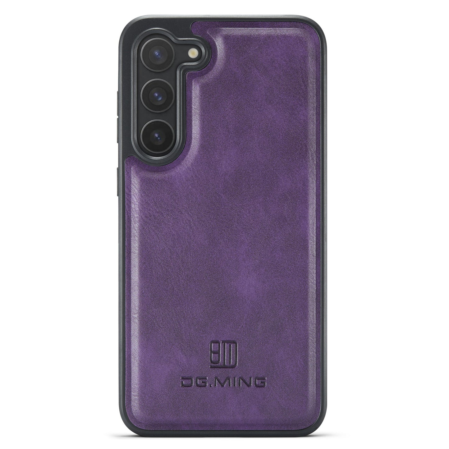 DG.MING For Samsung Galaxy S24 Case Anti-drop PU Leather Coating Phone Back Cover - Purple