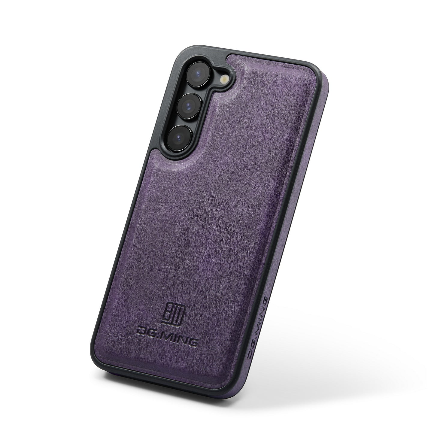 DG.MING For Samsung Galaxy S24+ Cell Phone Case Anti-drop PU Leather Coating Cover - Purple