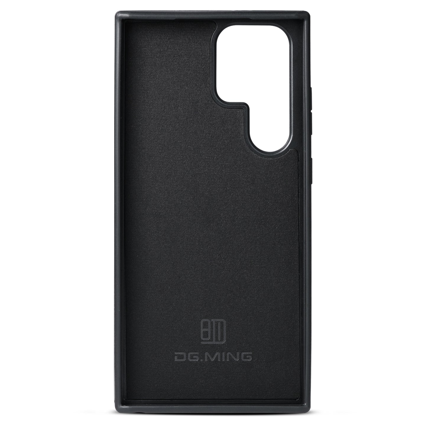 DG.MING For Samsung Galaxy S24 Ultra Phone Case Anti-scratch Side Edge Leather Coating Back Shell - Brown