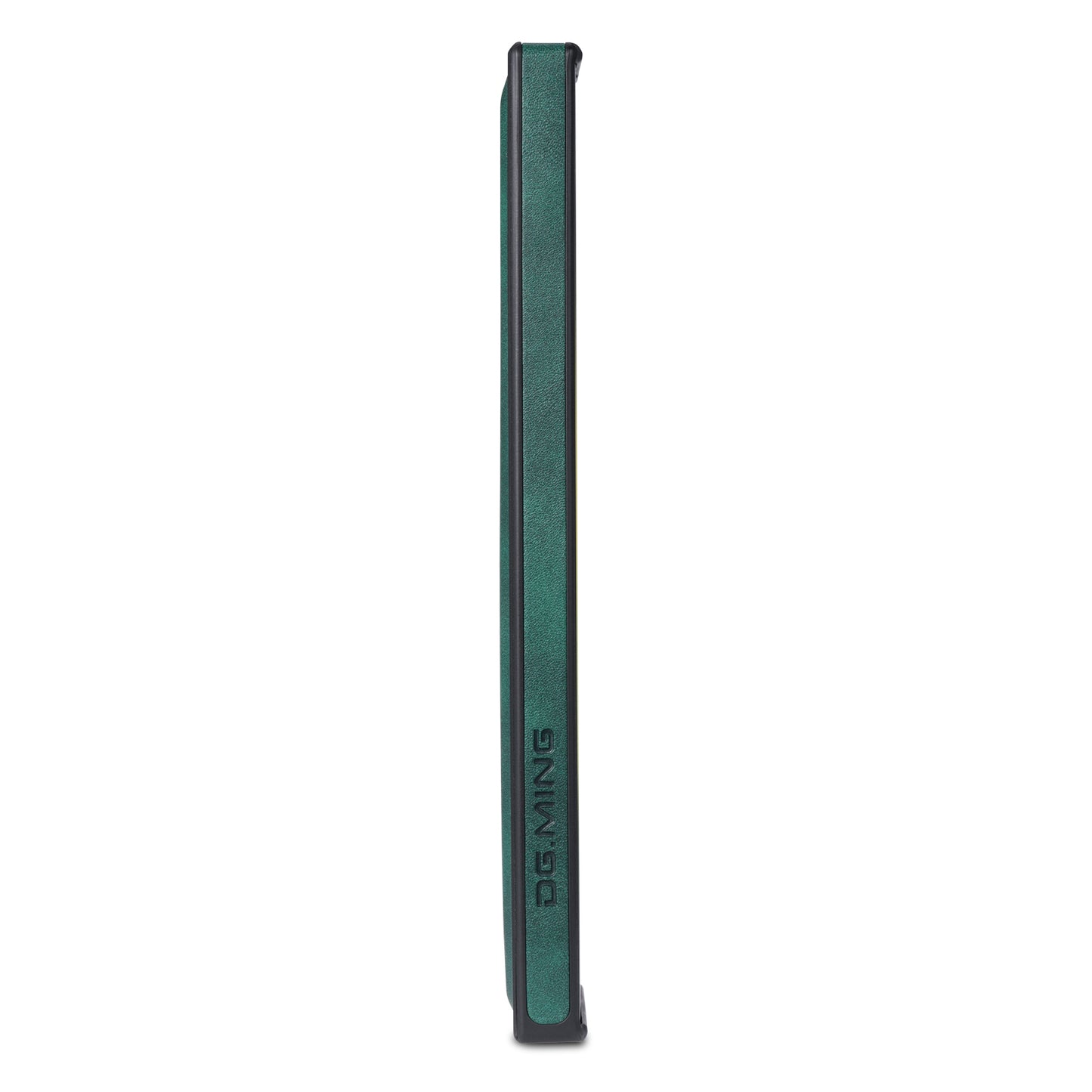 DG.MING For Samsung Galaxy S24 Ultra Phone Case Anti-scratch Side Edge Leather Coating Back Shell - Green