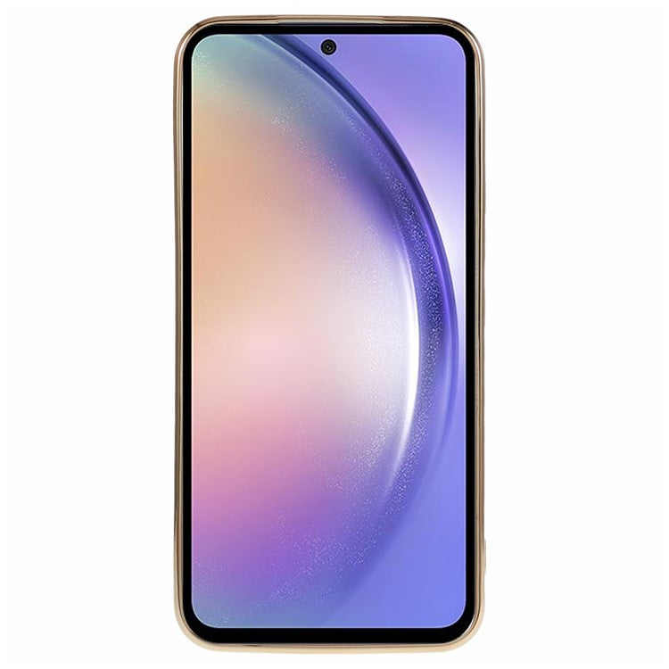 For Samsung Galaxy A05s 4G Cell Phone Case TPU Glossy 6D Electroplating Back Shell - Blue