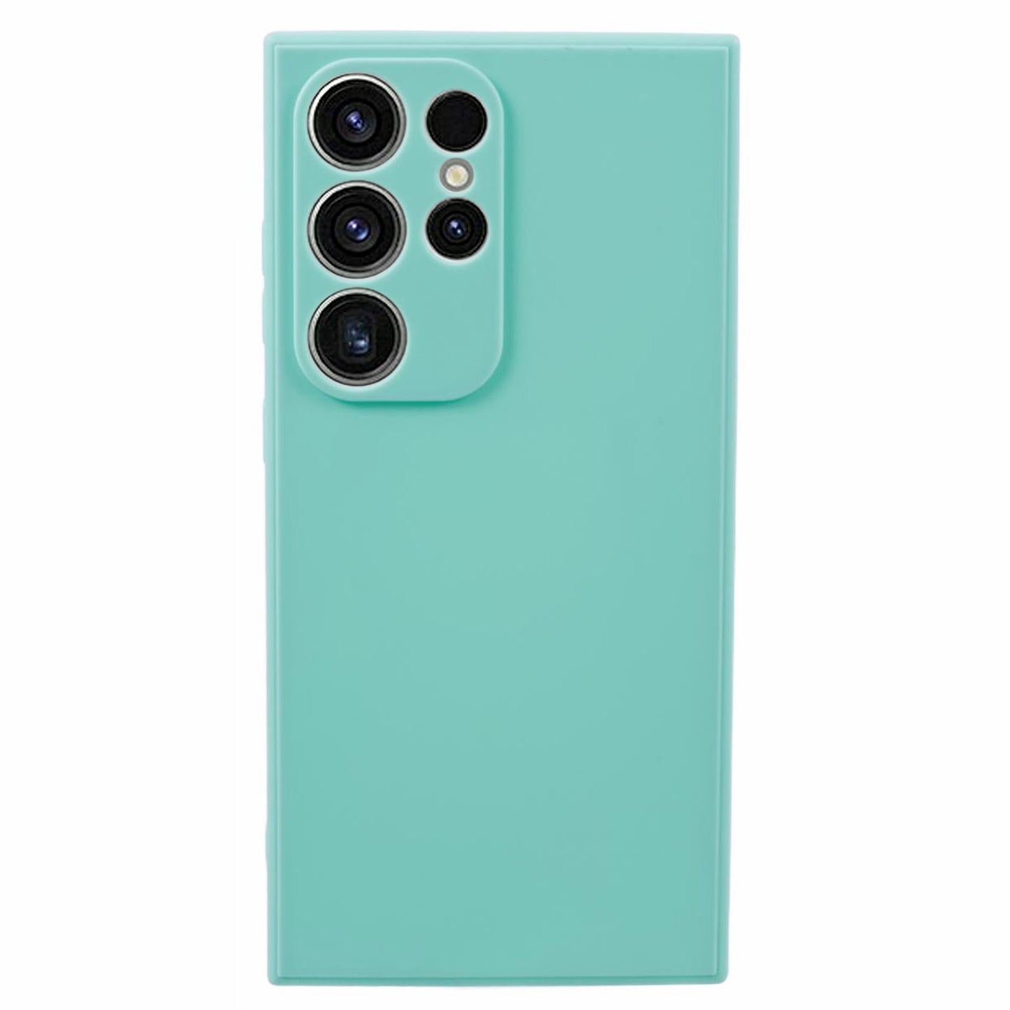 For Samsung Galaxy S24 Ultra TPU Case Straight Edge Protective Phone Cover - Baby Blue
