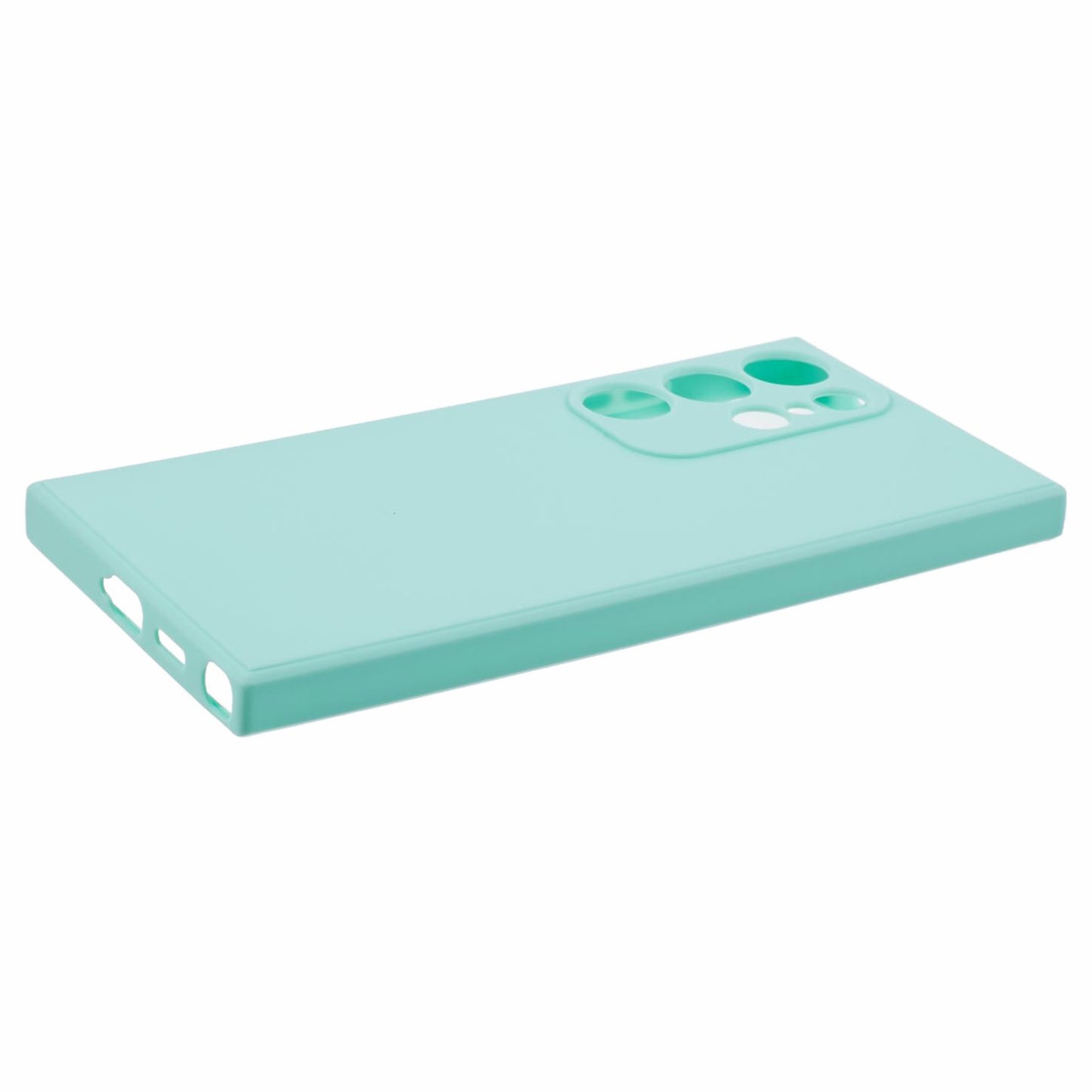 For Samsung Galaxy S24 Ultra TPU Case Straight Edge Protective Phone Cover - Baby Blue