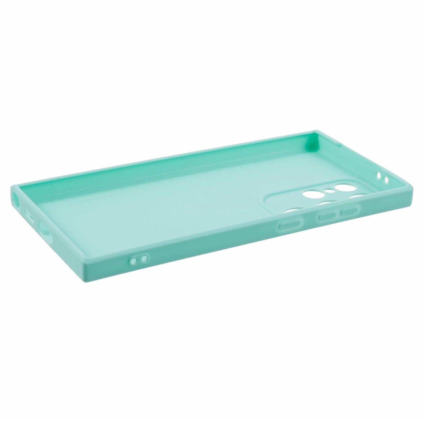 For Samsung Galaxy S24 Ultra TPU Case Straight Edge Protective Phone Cover - Baby Blue