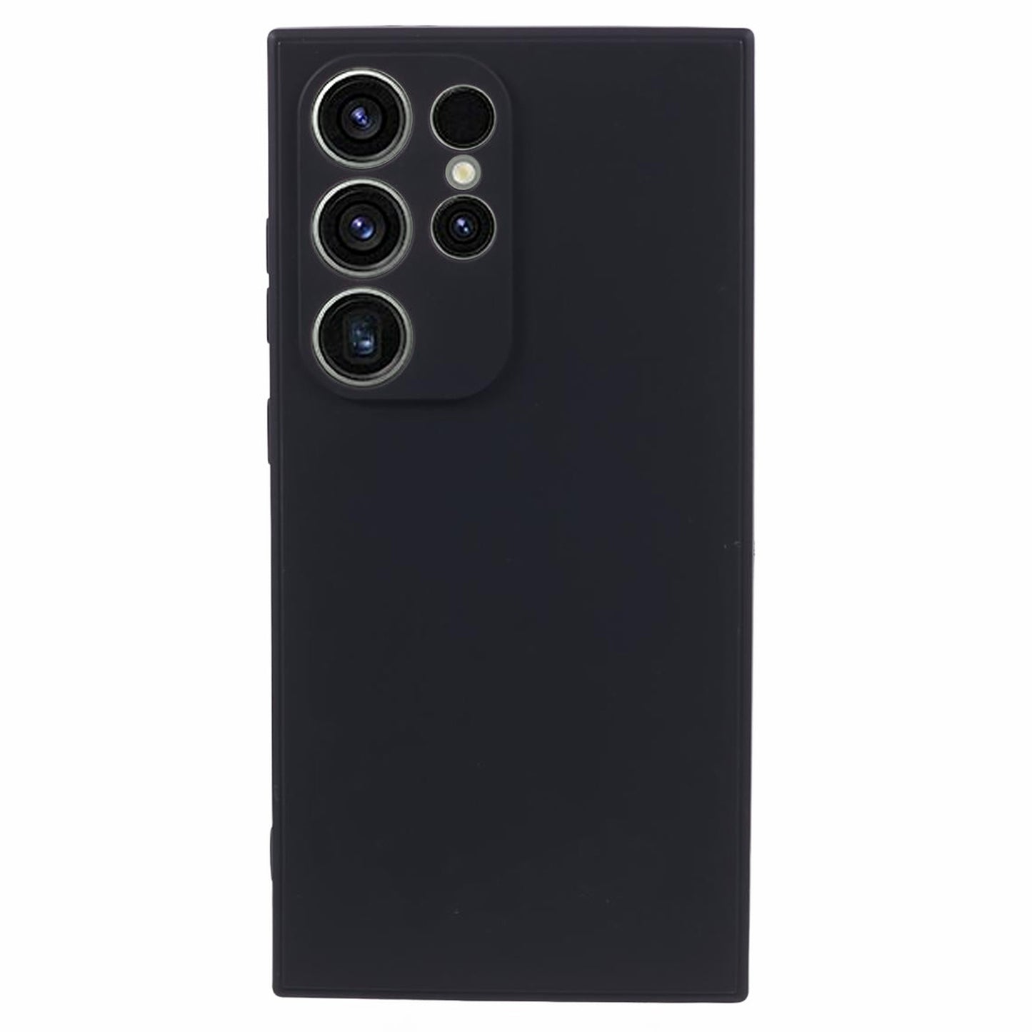 For Samsung Galaxy S24 Ultra TPU Case Straight Edge Protective Phone Cover - Black