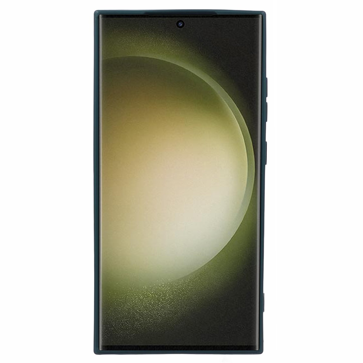 For Samsung Galaxy S24 Ultra TPU Case Straight Edge Protective Phone Cover - Army Green