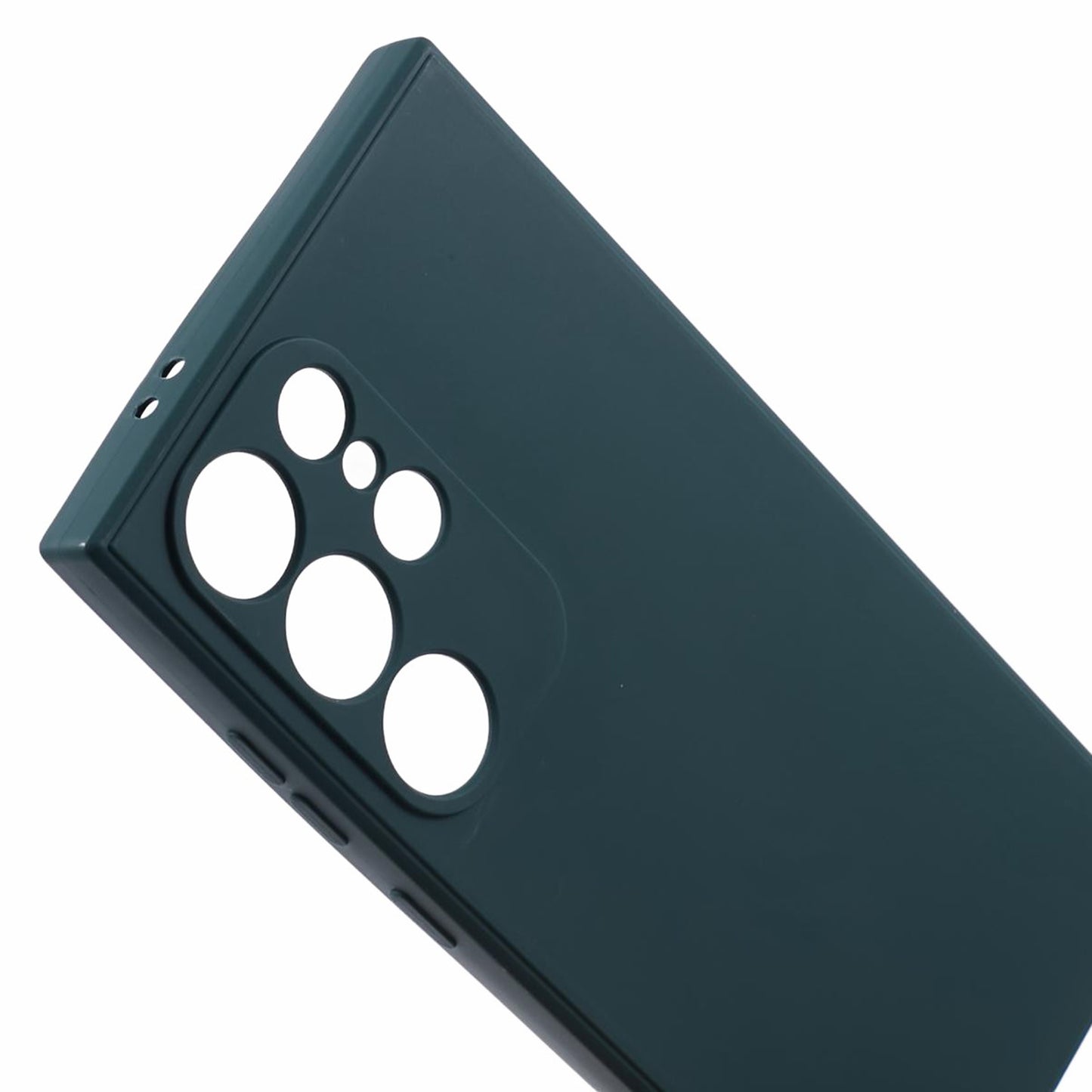 For Samsung Galaxy S24 Ultra TPU Case Straight Edge Protective Phone Cover - Army Green