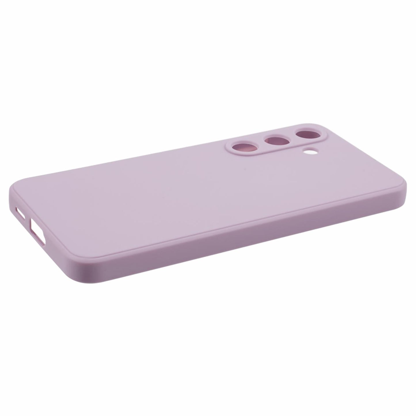 For Samsung Galaxy S24 TPU Case Straight Edge Camera Protection Phone Cover - Purple