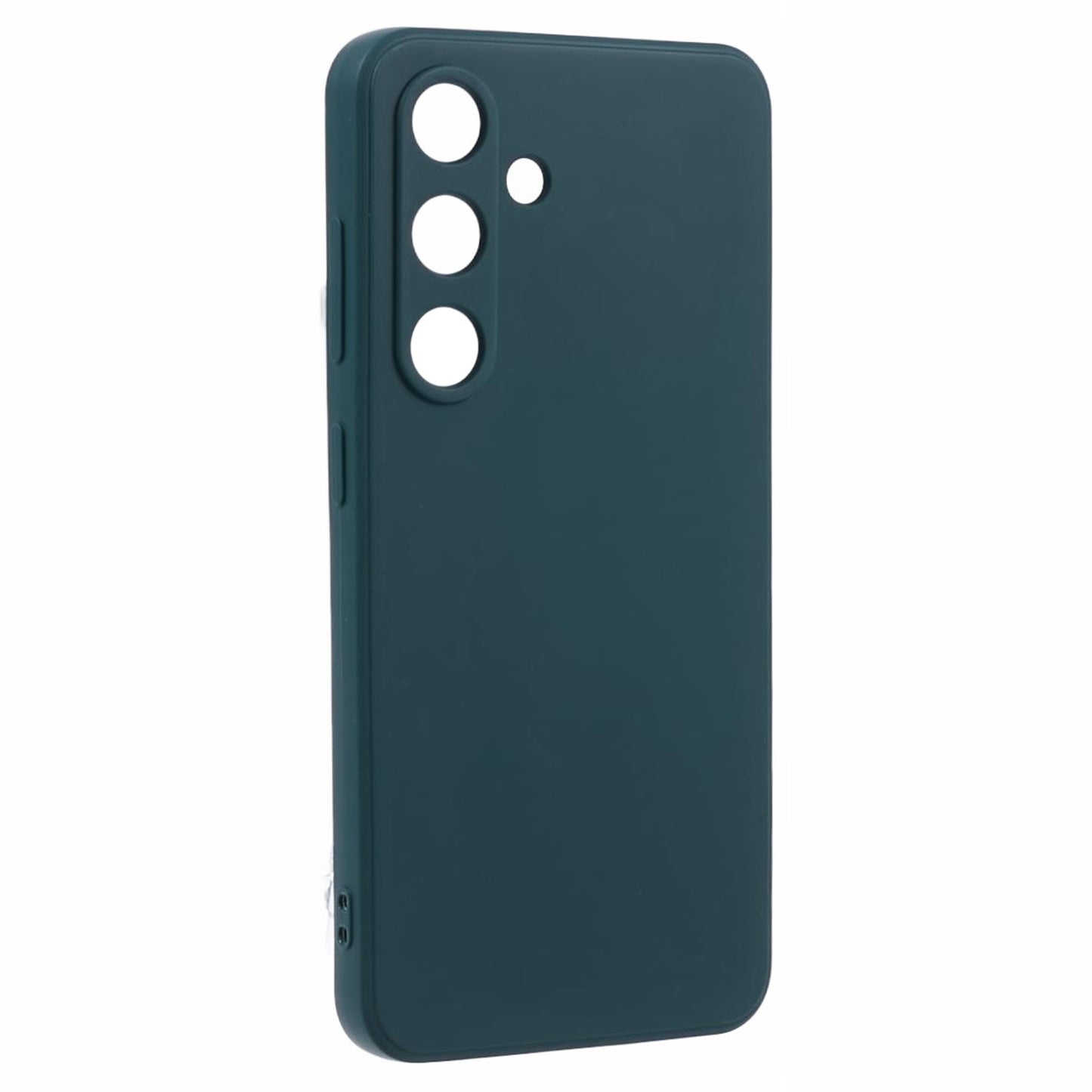 For Samsung Galaxy S24 TPU Case Straight Edge Camera Protection Phone Cover - Army Green