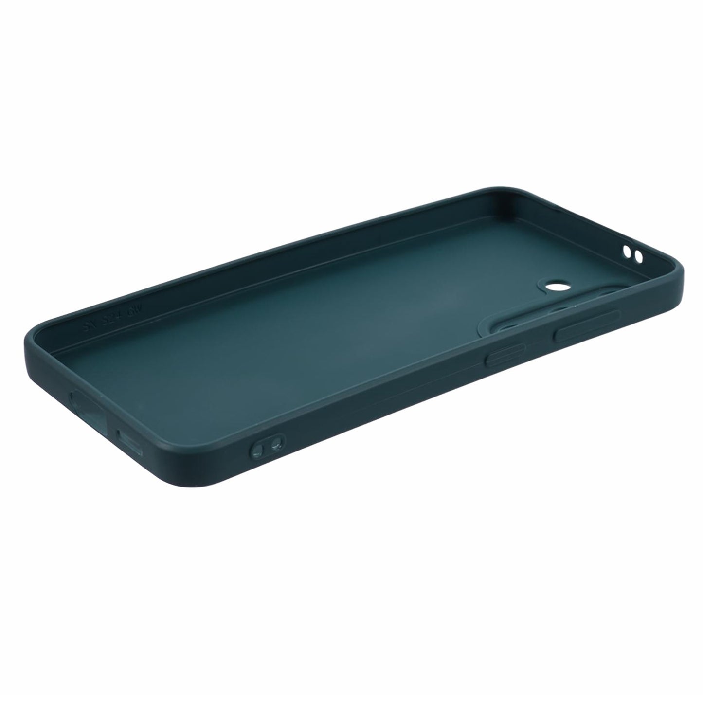 For Samsung Galaxy S24 TPU Case Straight Edge Camera Protection Phone Cover - Army Green