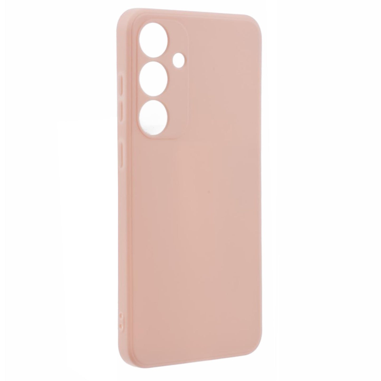 For Samsung Galaxy S24+ Phone Case Straight Edge Slim Design TPU Cover - Pink