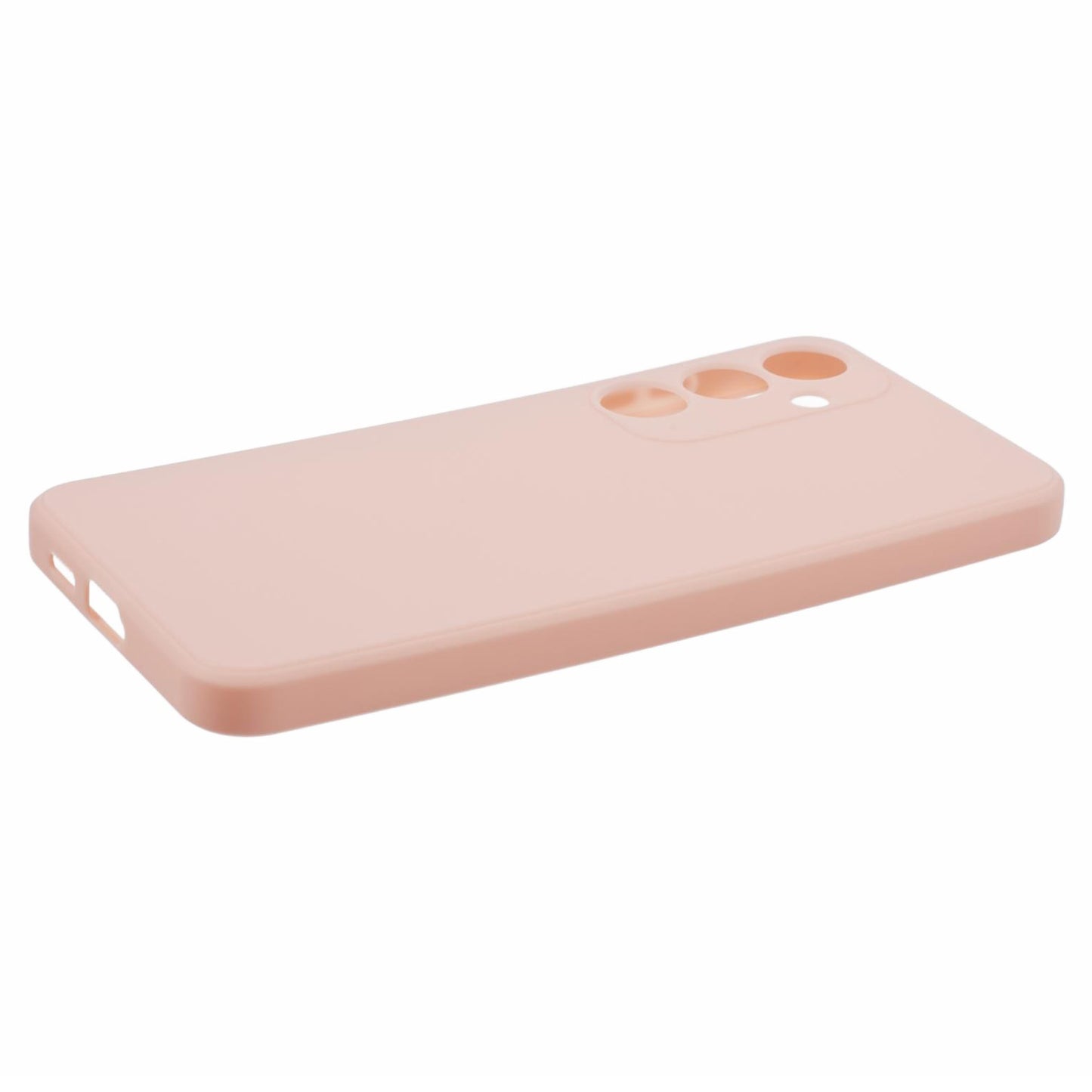 For Samsung Galaxy S24+ Phone Case Straight Edge Slim Design TPU Cover - Pink