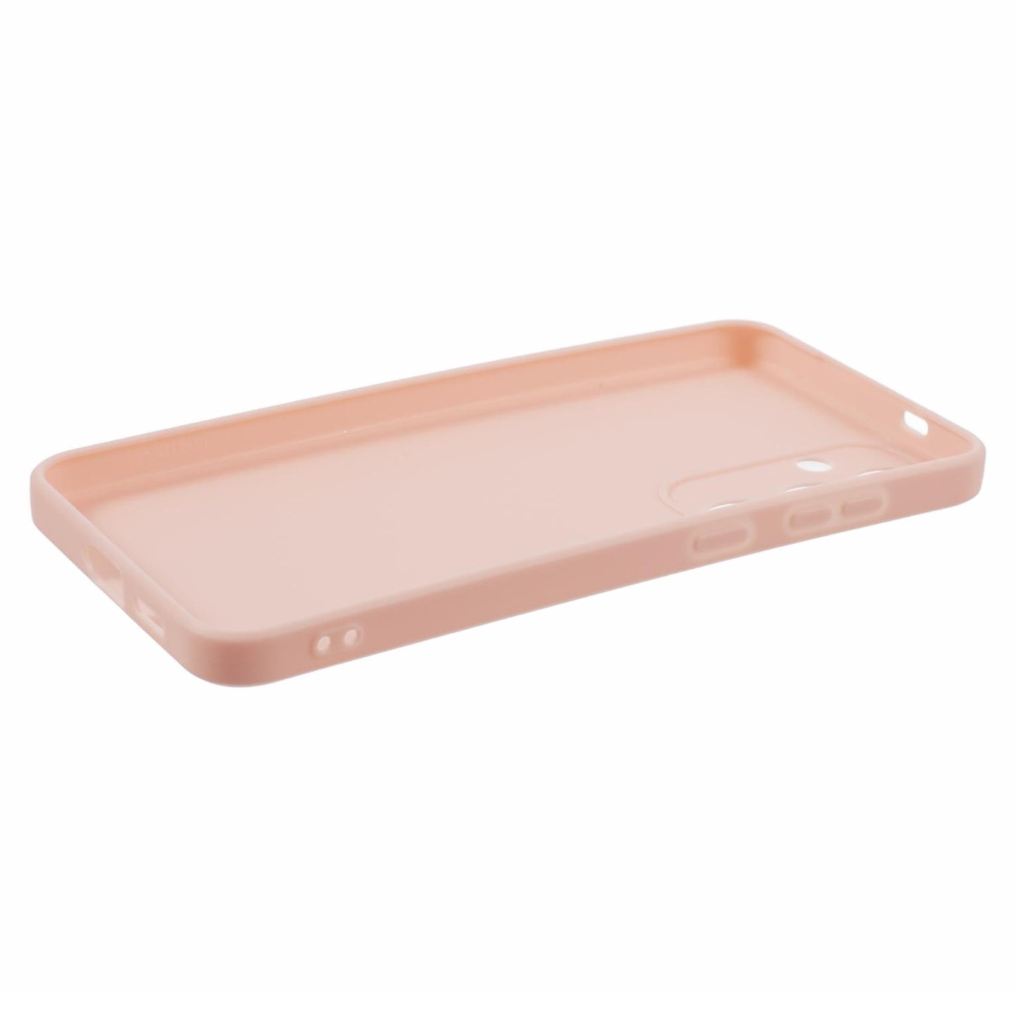 For Samsung Galaxy S24+ Phone Case Straight Edge Slim Design TPU Cover - Pink