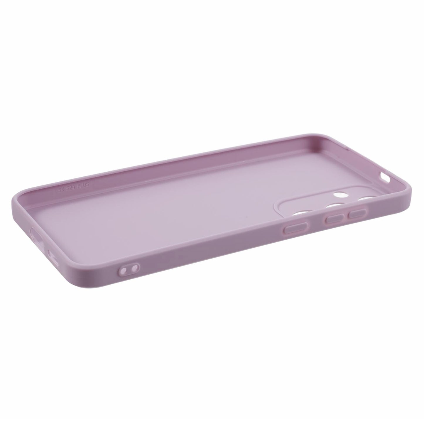 For Samsung Galaxy S24+ Phone Case Straight Edge Slim Design TPU Cover - Purple