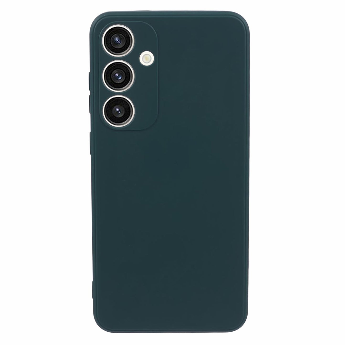 For Samsung Galaxy S24+ Phone Case Straight Edge Slim Design TPU Cover - Army Green