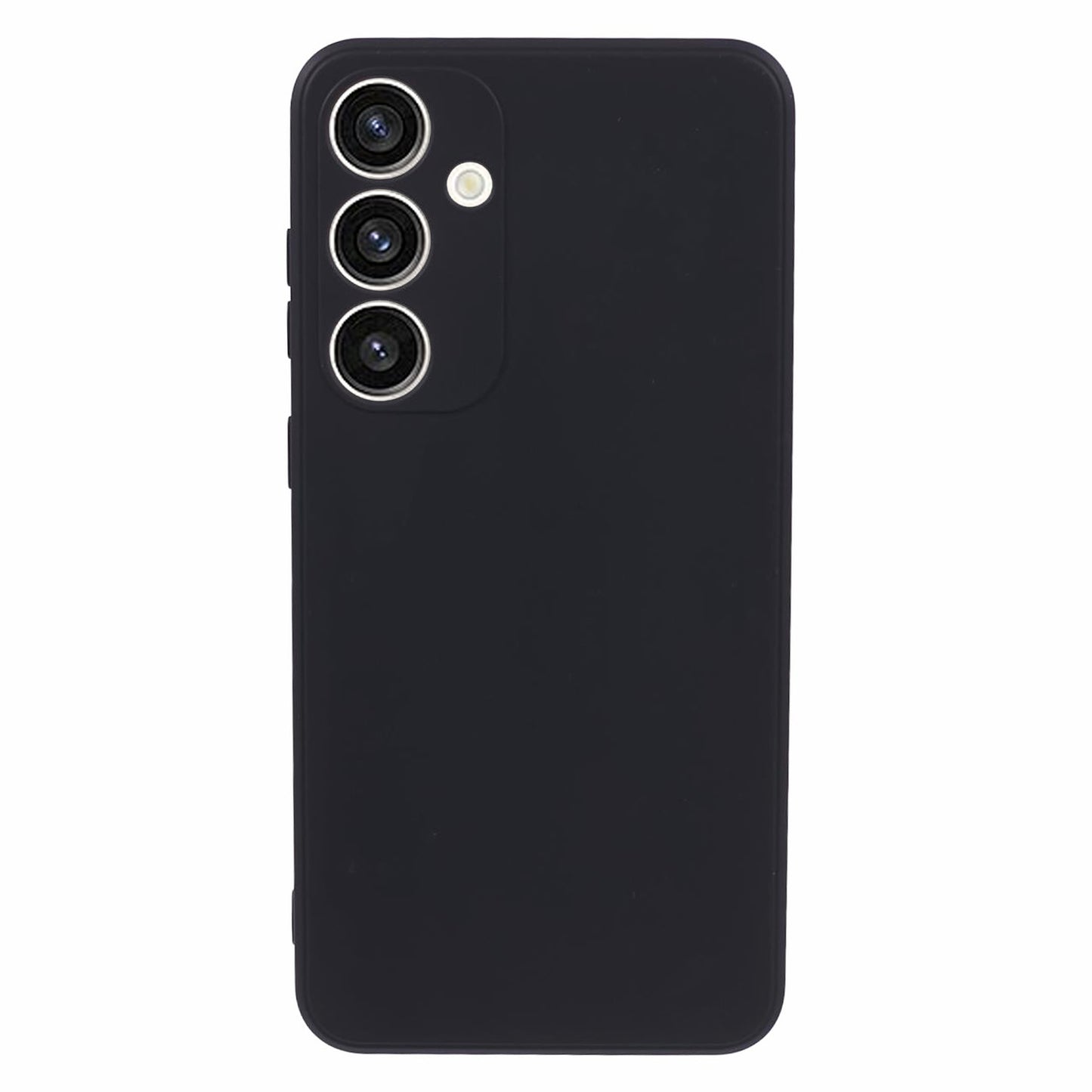 For Samsung Galaxy S24+ Phone Case Straight Edge Slim Design TPU Cover - Black