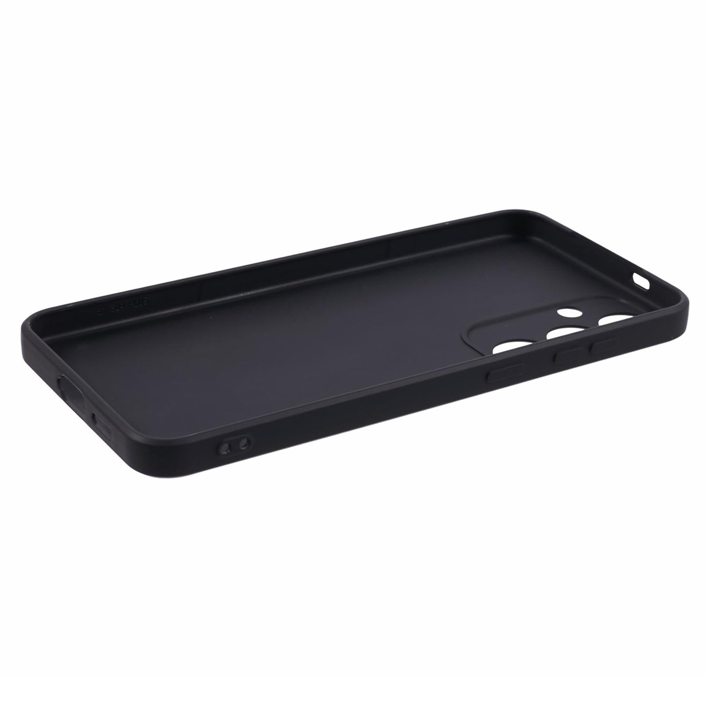 For Samsung Galaxy S24+ Phone Case Straight Edge Slim Design TPU Cover - Black