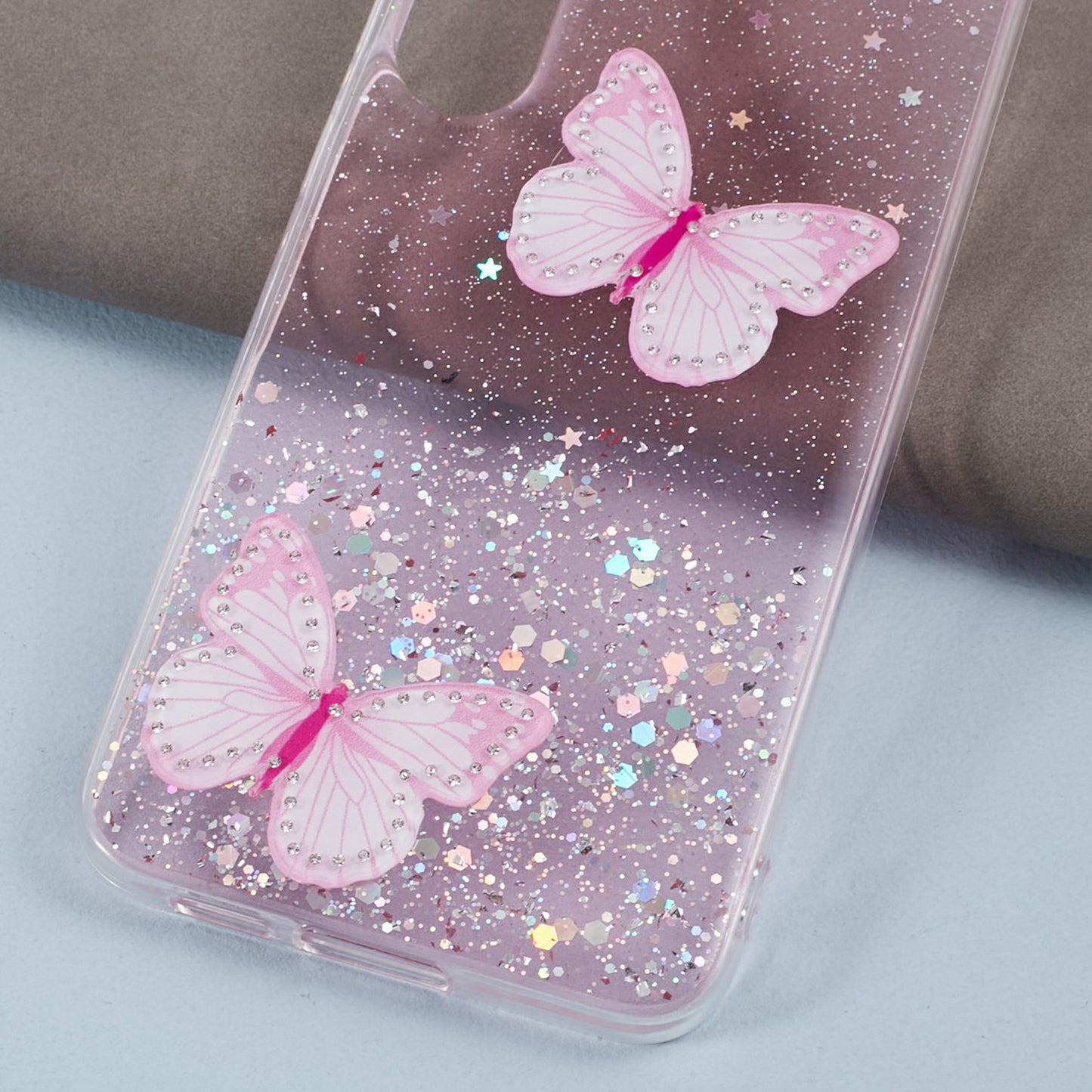 AW Series For Samsung Galaxy S24+ Case Big Rear Lens Hole TPU+PVC Protective Cover - Pink