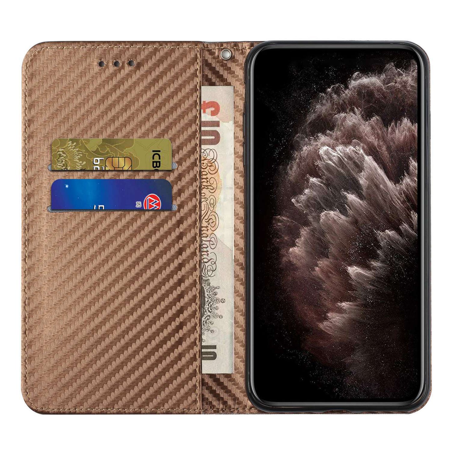 For Samsung Galaxy S24+ Case PU Leather Wallet Phone Stand Cover - Brown