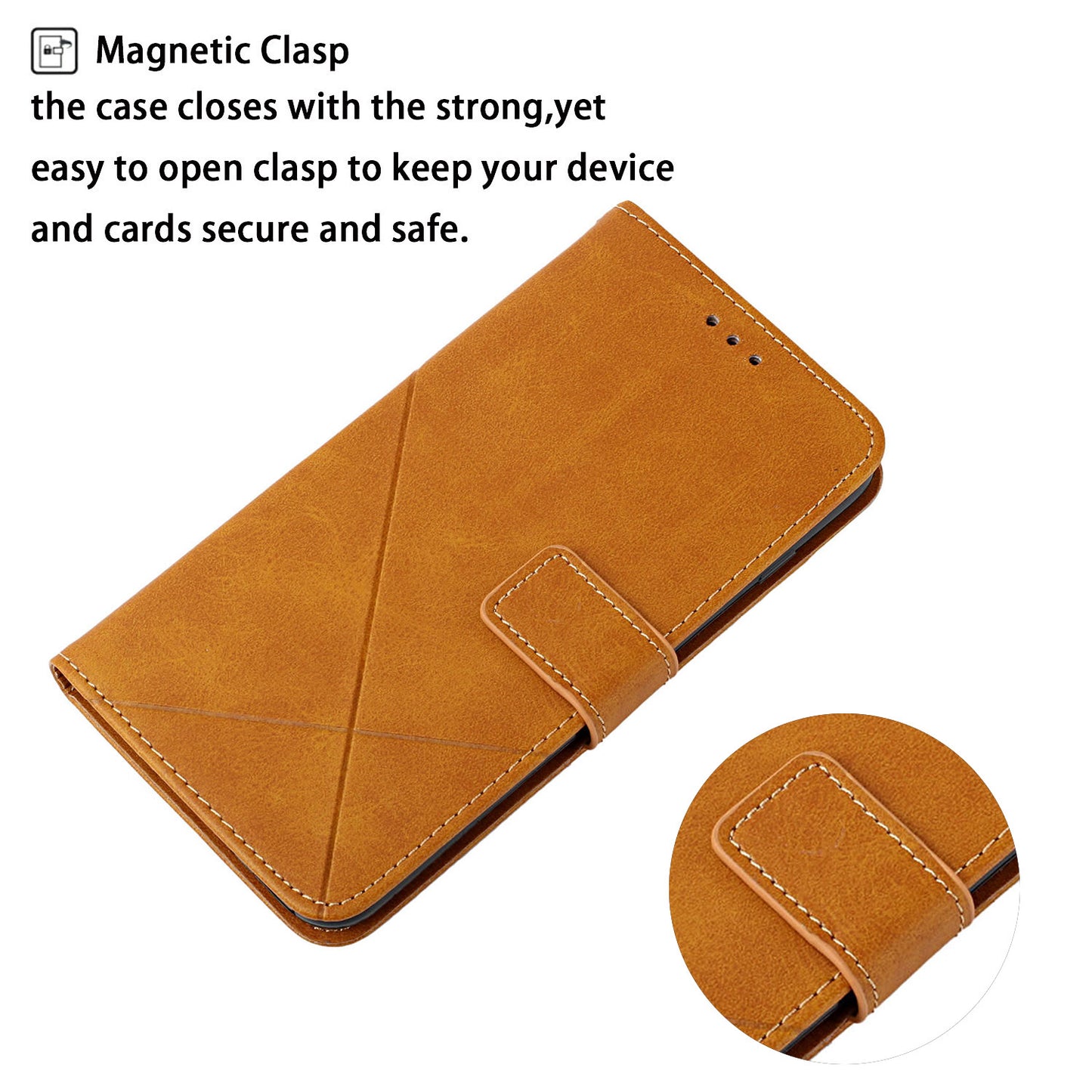 For Samsung Galaxy S24+ Case Line Imprinting Solid Color PU Leather Stand Phone Cover - Yellow
