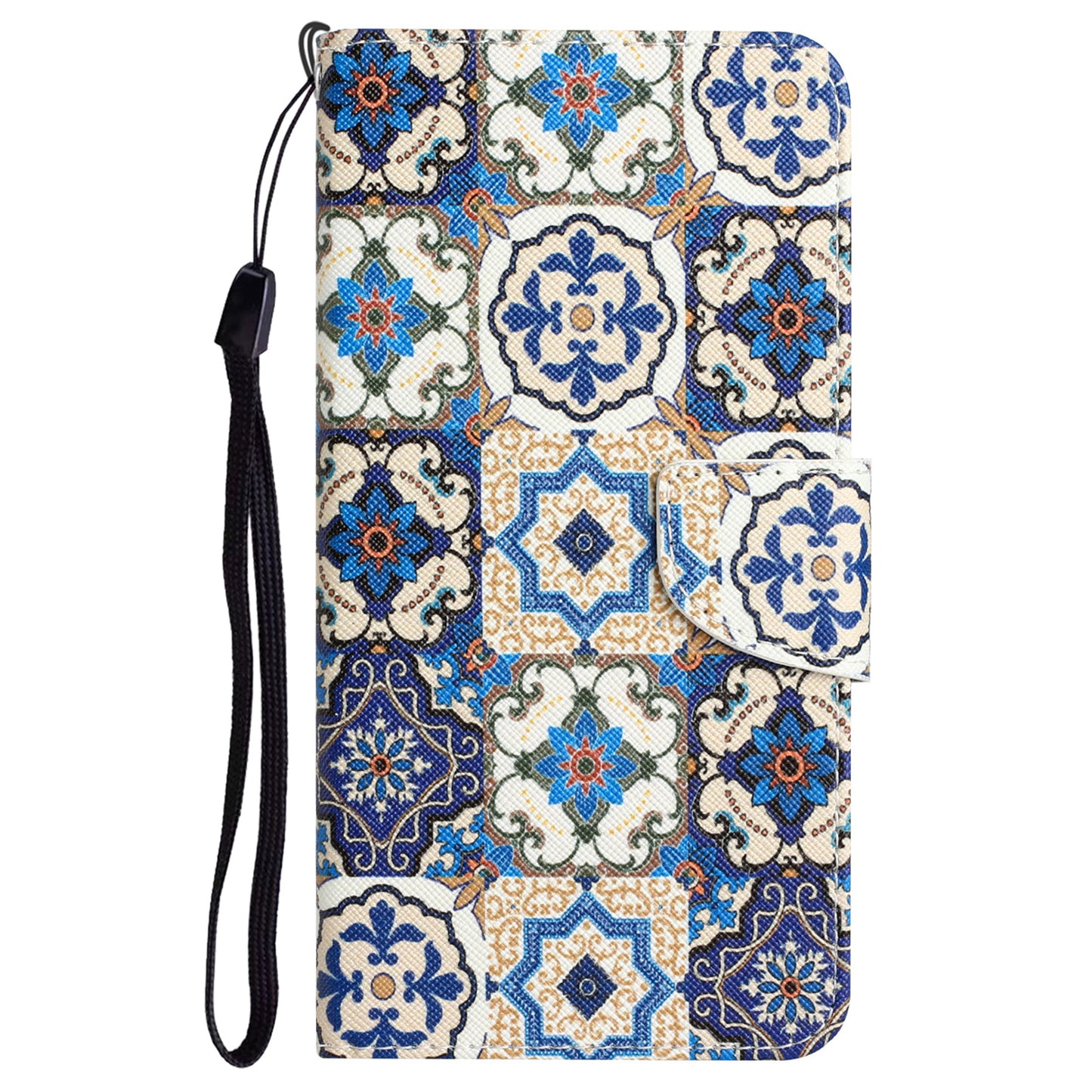 For Samsung Galaxy S24 Leather Case Pattern Printing Phone Stand Cover - Retro Totem