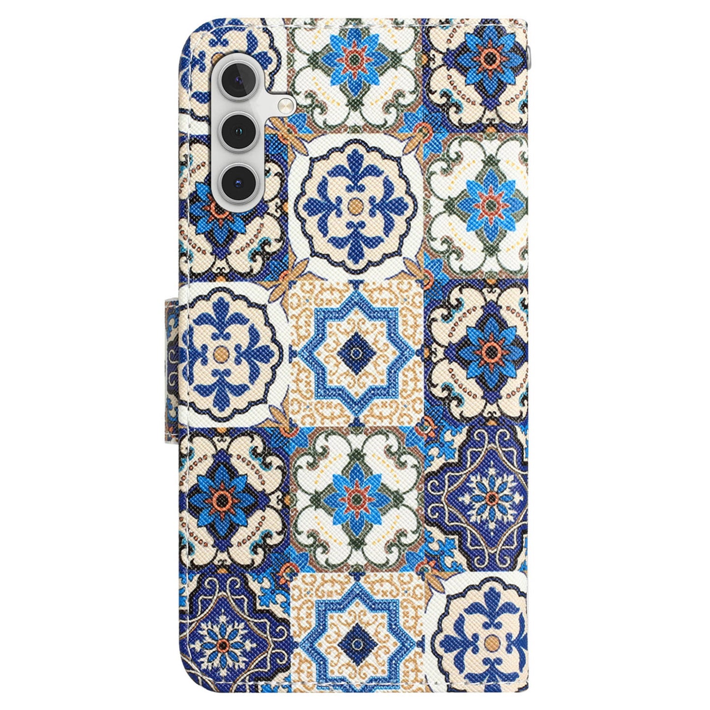 For Samsung Galaxy S24+ Case PU Leather Pattern Printing Stand Cover - Retro Totem