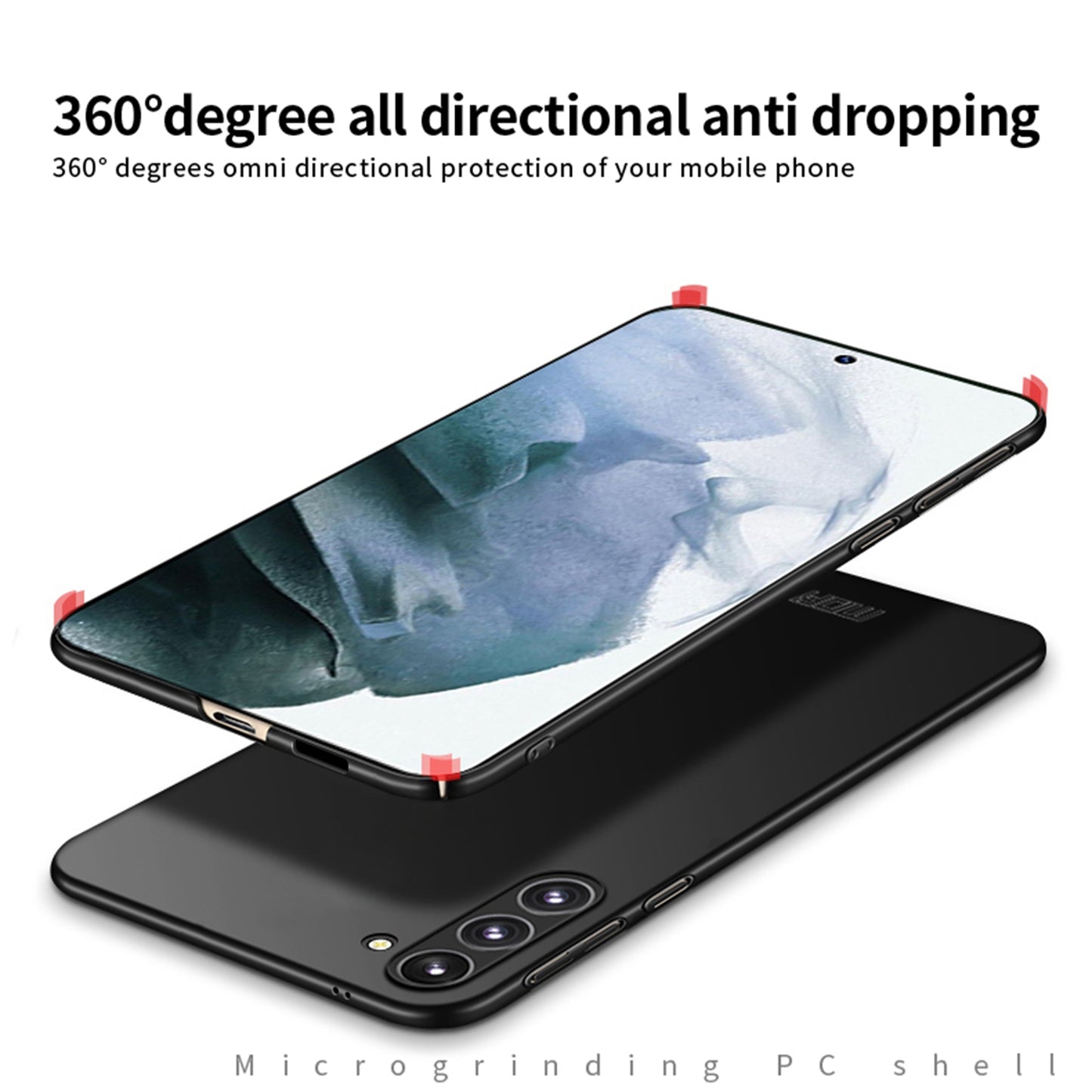 MOFI JK PC Series-1 Shield For Samsung Galaxy S24+ Case PC Phone Shell Shockproof Phone Cover - Black
