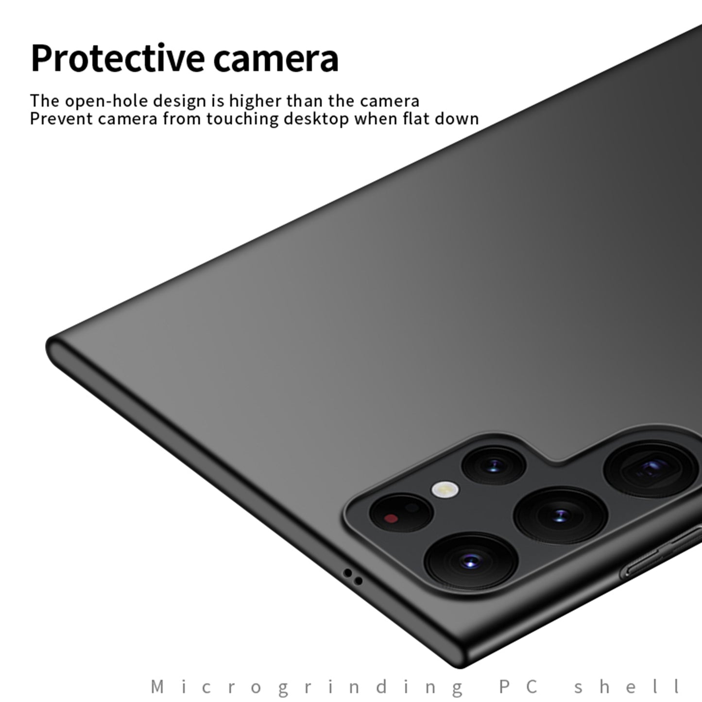 MOFI JK PC Series-1 Shield PC Phone Case for Samsung Galaxy S24 Ultra Shockproof Phone Cover - Black
