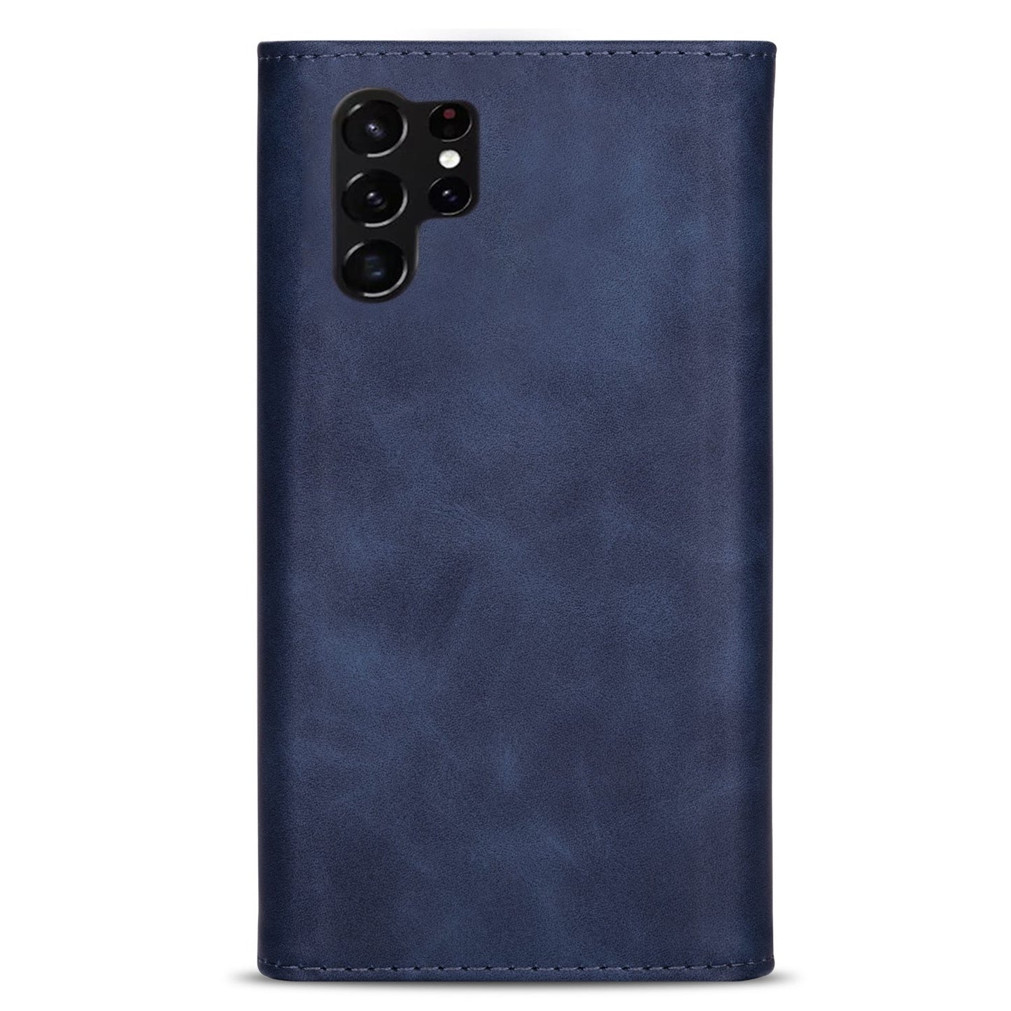 N.BEKUS For Samsung Galaxy S24 Ultra Wallet Cell Phone Cases with Short + Long Strap - Blue