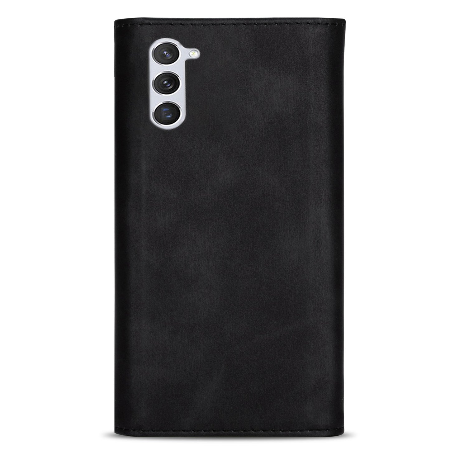 N.BEKUS For Samsung Galaxy S24+ Cover Skin-touch Cell Phone Cases with Short + Long Strap - Black