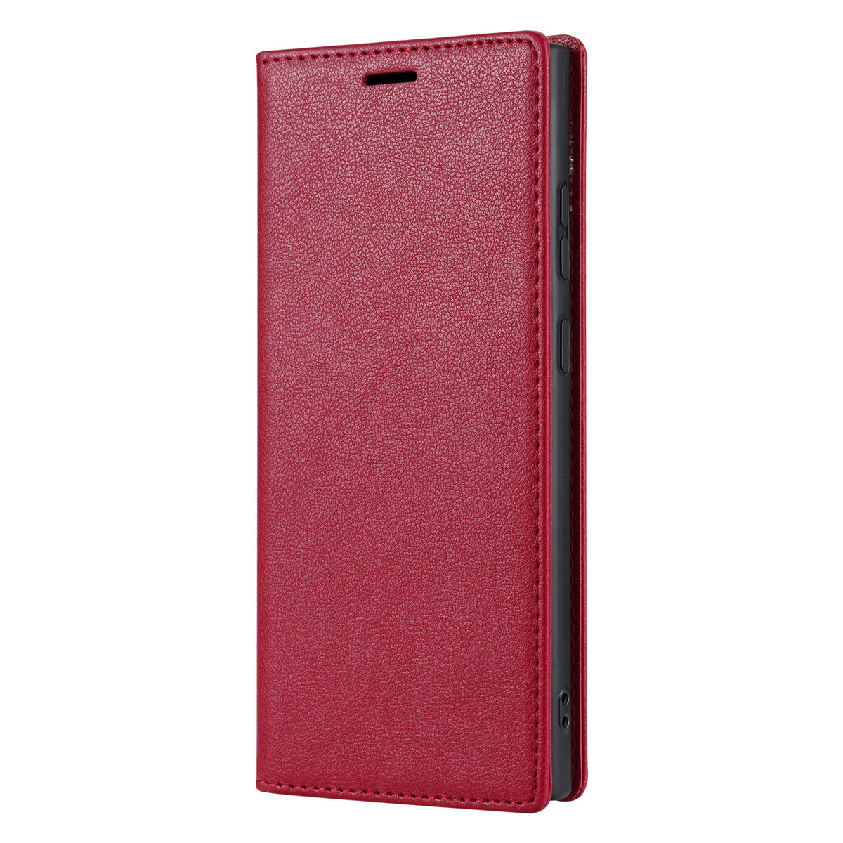 BKS-001 For Samsung Galaxy S24 Ultra Case PU Leather Stand Wallet Phone Protector - Red