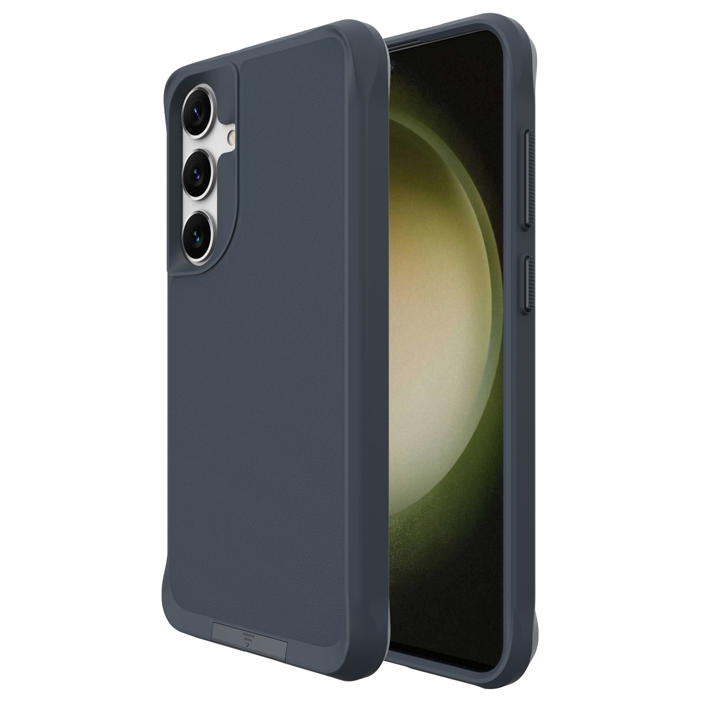 Taurustar Series For Samsung Galaxy S24+ Magnetic Phone Case PC+TPU Drop-resistant Kickstand Back Cover - Grey Blue