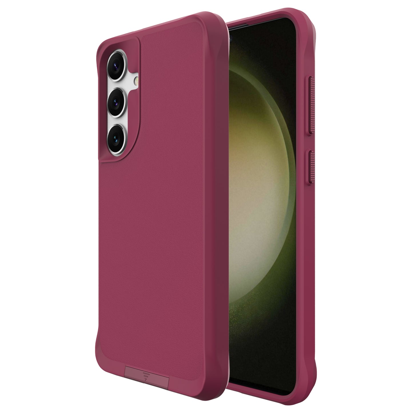 Taurustar Series For Samsung Galaxy S24+ Magnetic Phone Case PC+TPU Drop-resistant Kickstand Back Cover - Red
