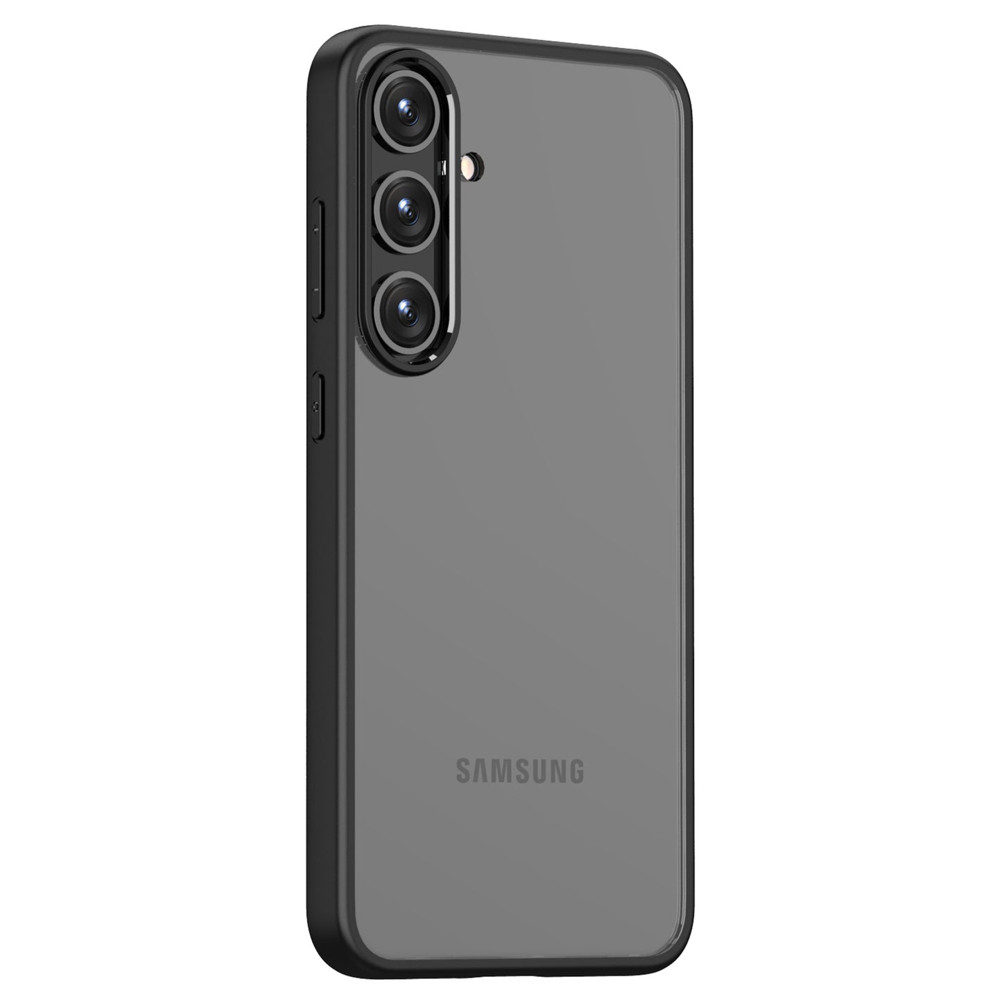 Shockproof Slim Case for Samsung Galaxy S24 Shell Hard PC+Soft TPU Phone Cover - Black