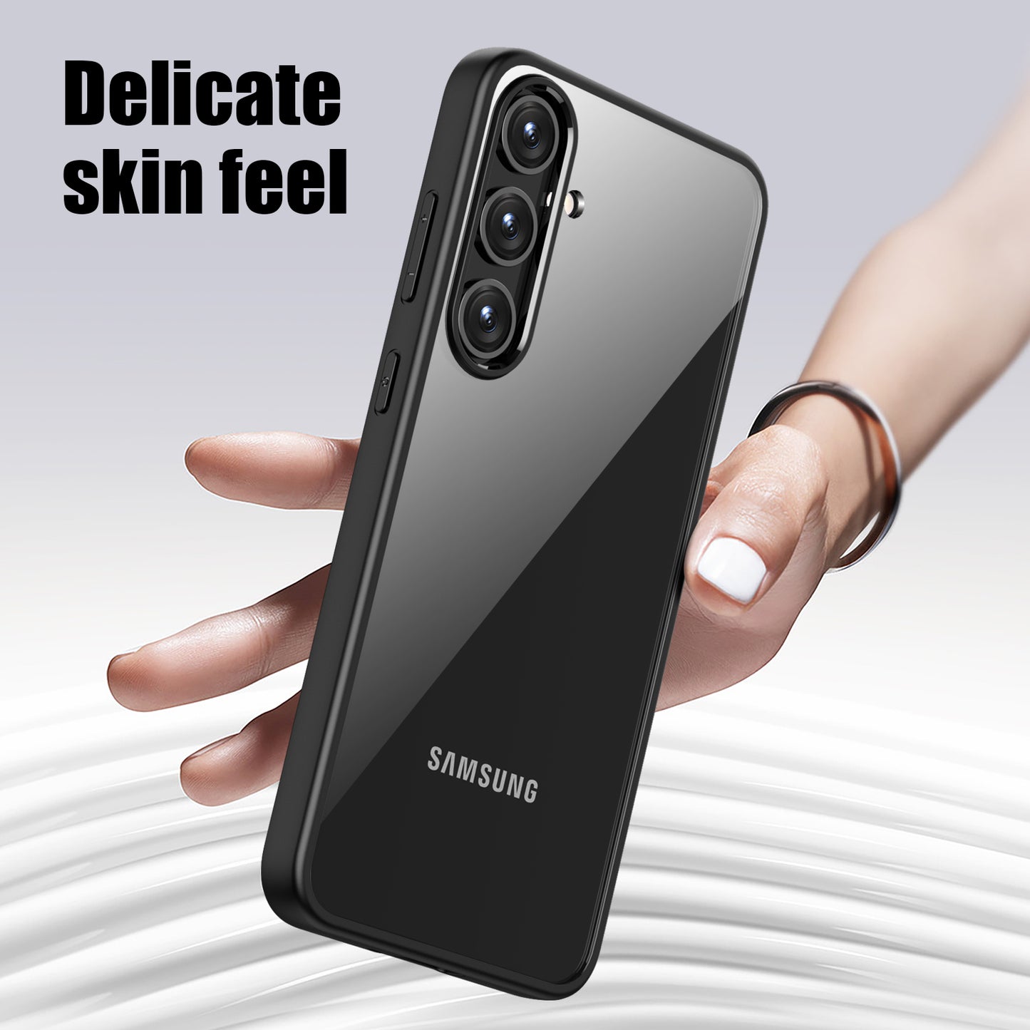 Shockproof Slim Case for Samsung Galaxy S24 Shell Hard PC+Soft TPU Phone Cover - Wine Red