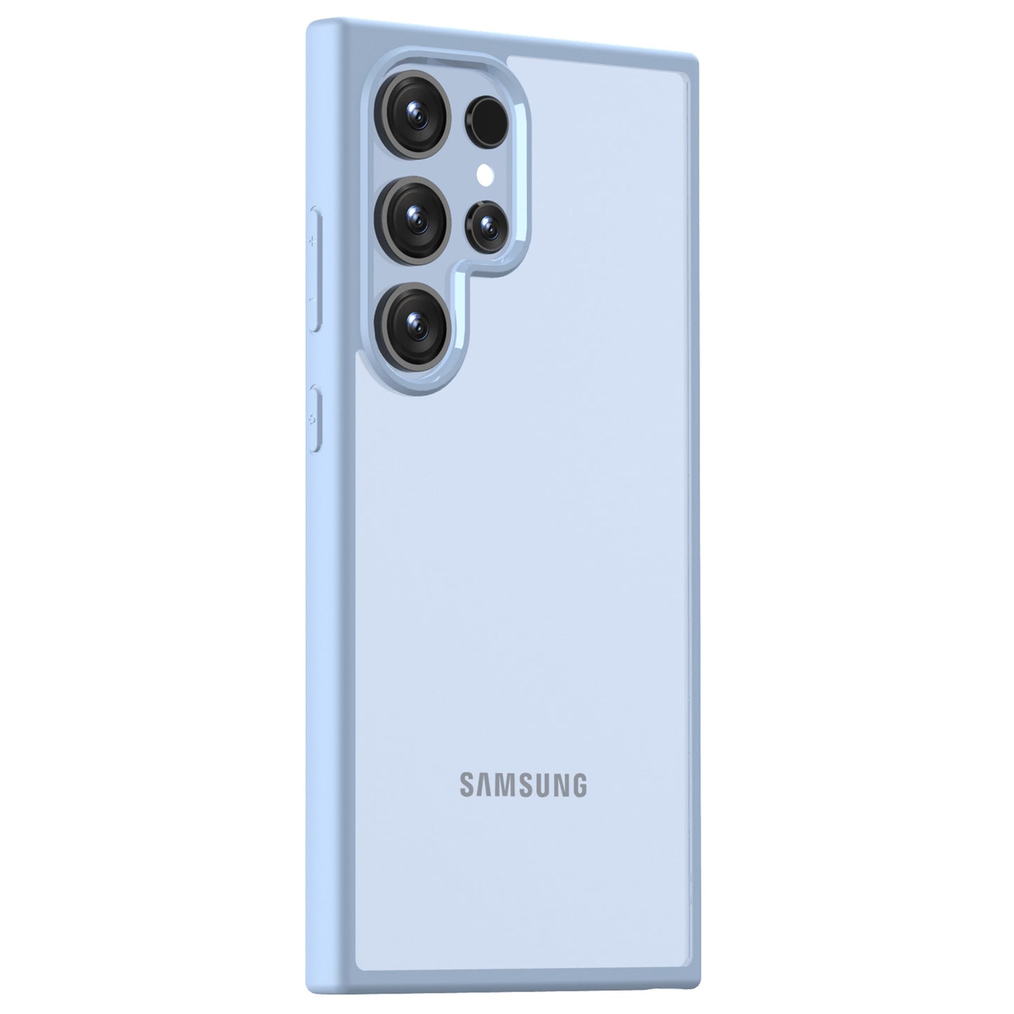 For Samsung Galaxy S24 Ultra Case Shockproof Slim Hard PC+Soft TPU Phone Shell - Blue