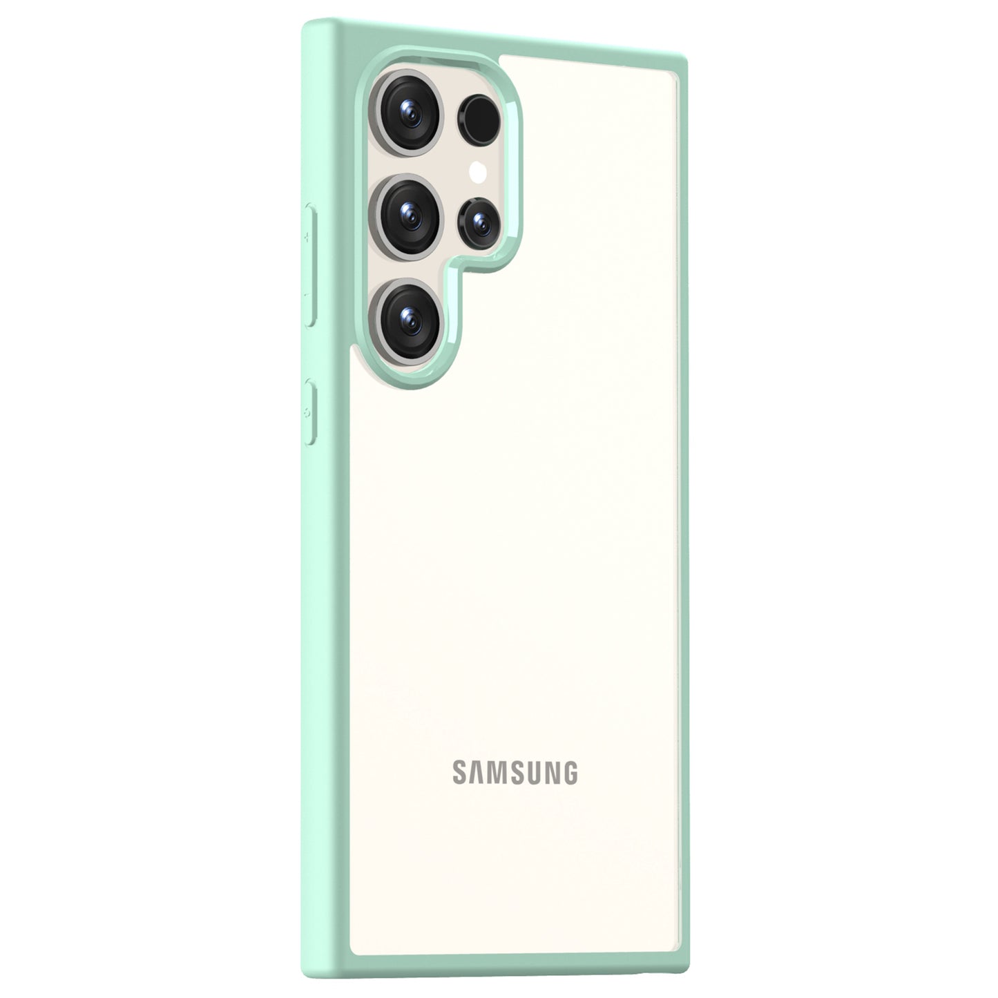 For Samsung Galaxy S24 Ultra Case Shockproof Slim Hard PC+Soft TPU Phone Shell - Green