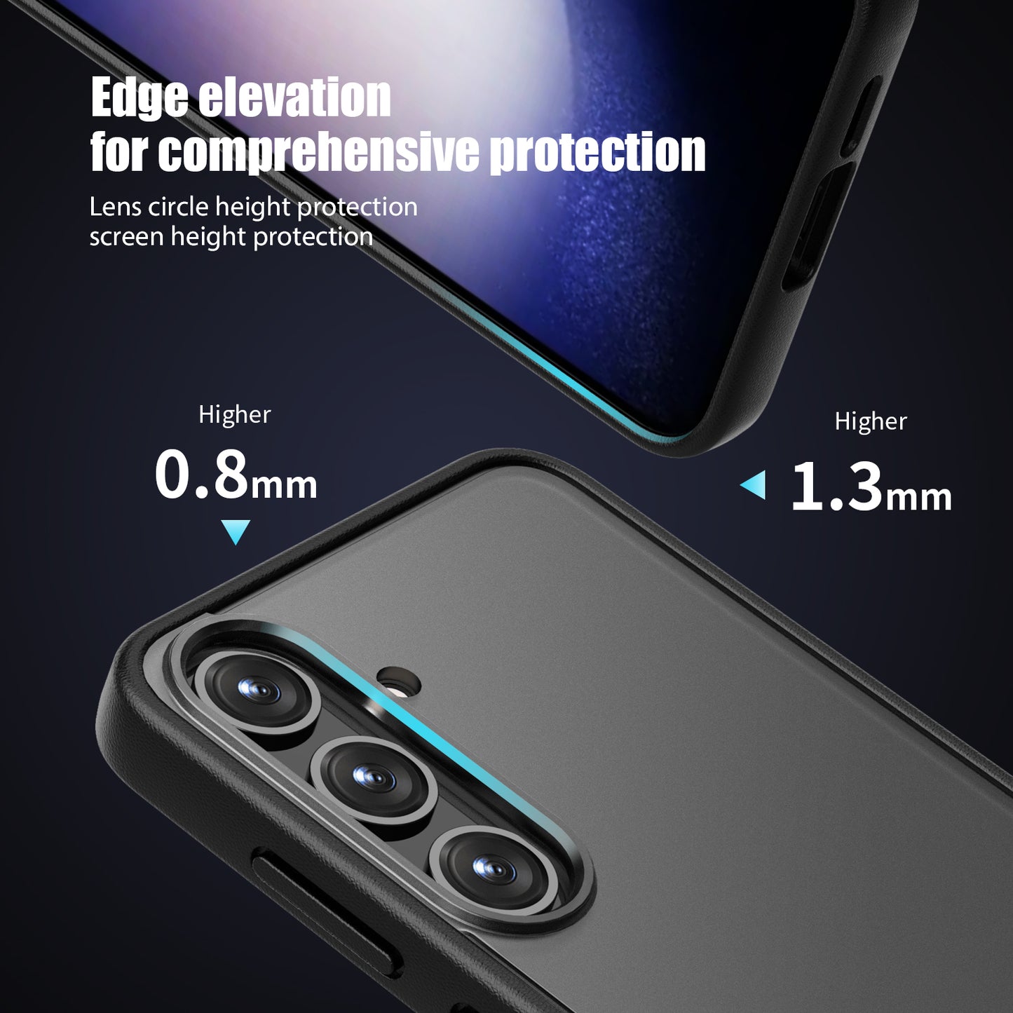 Magic Series for Samsung Galaxy S24 Case Translucent Matte TPU+PC Scratch-proof Back Shell - Translucent